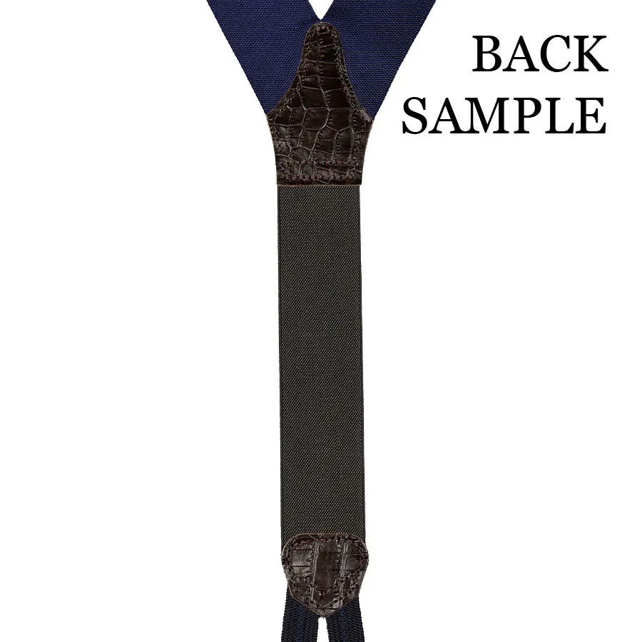 Barathea Braces - Navy / Burgundy / Green / Yellow