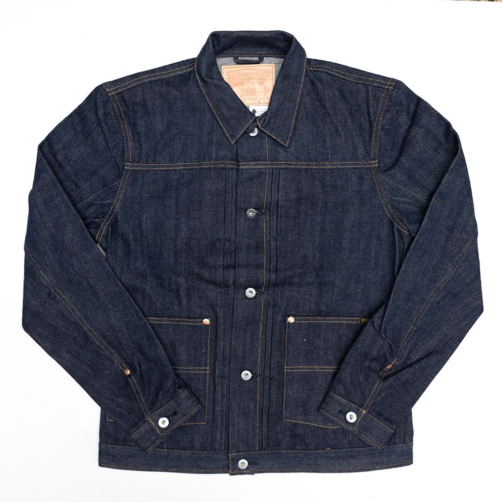 Big John 15.8oz. "Extra" Organic Cotton Embroidered Back Selvedge Jacket