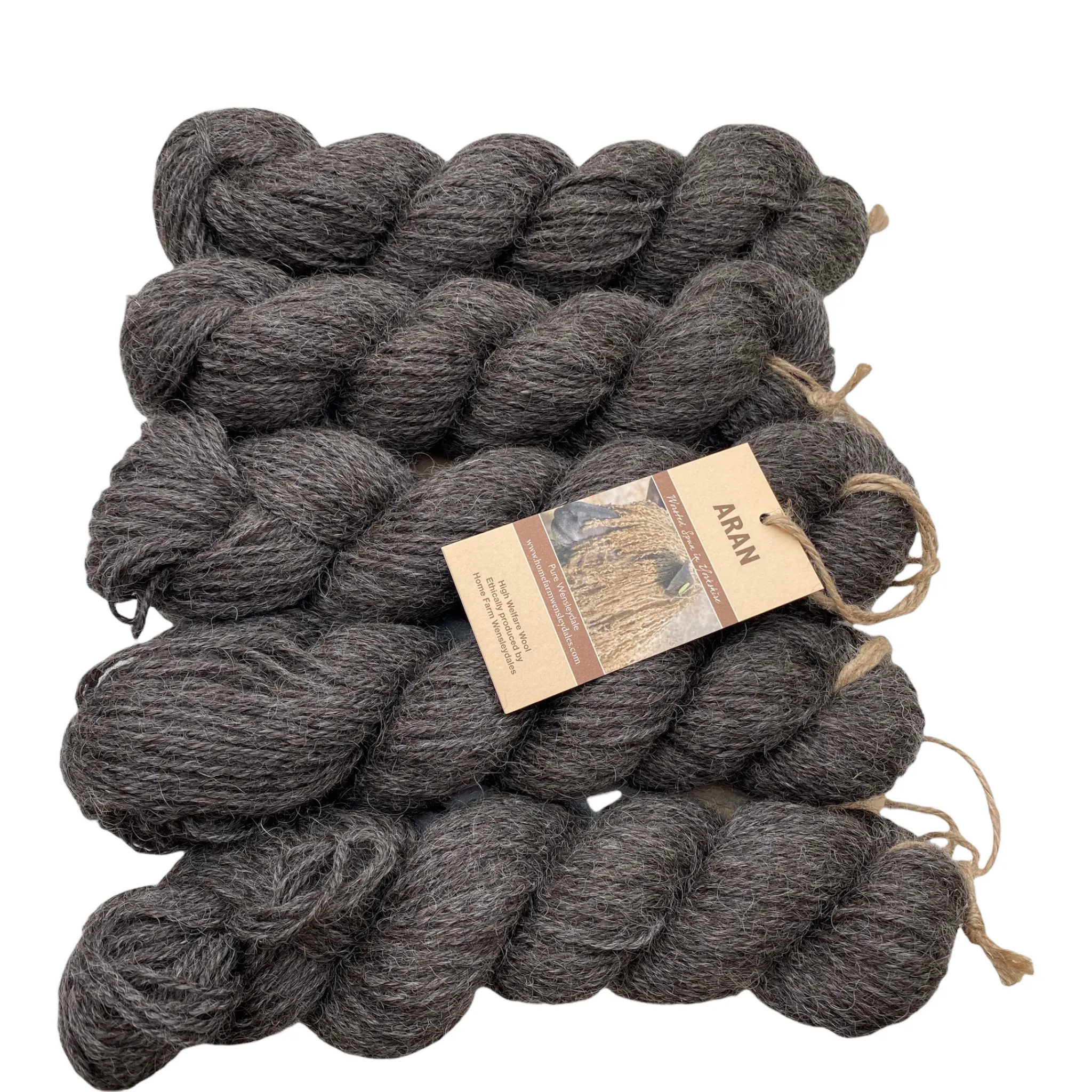 Black Wensleydale - Rare Breed: Natural undyed (Aran/Worsted Weight) Special Offer 500g (1.1lbs)