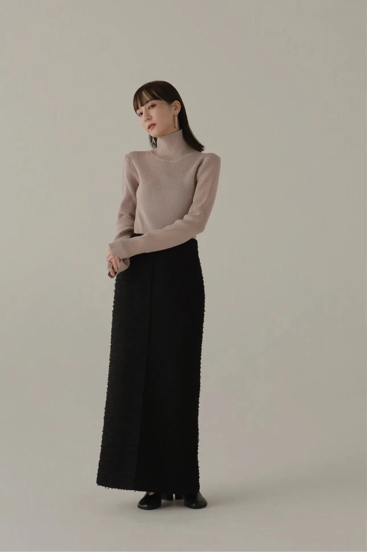 bonding tweed pencil skirt