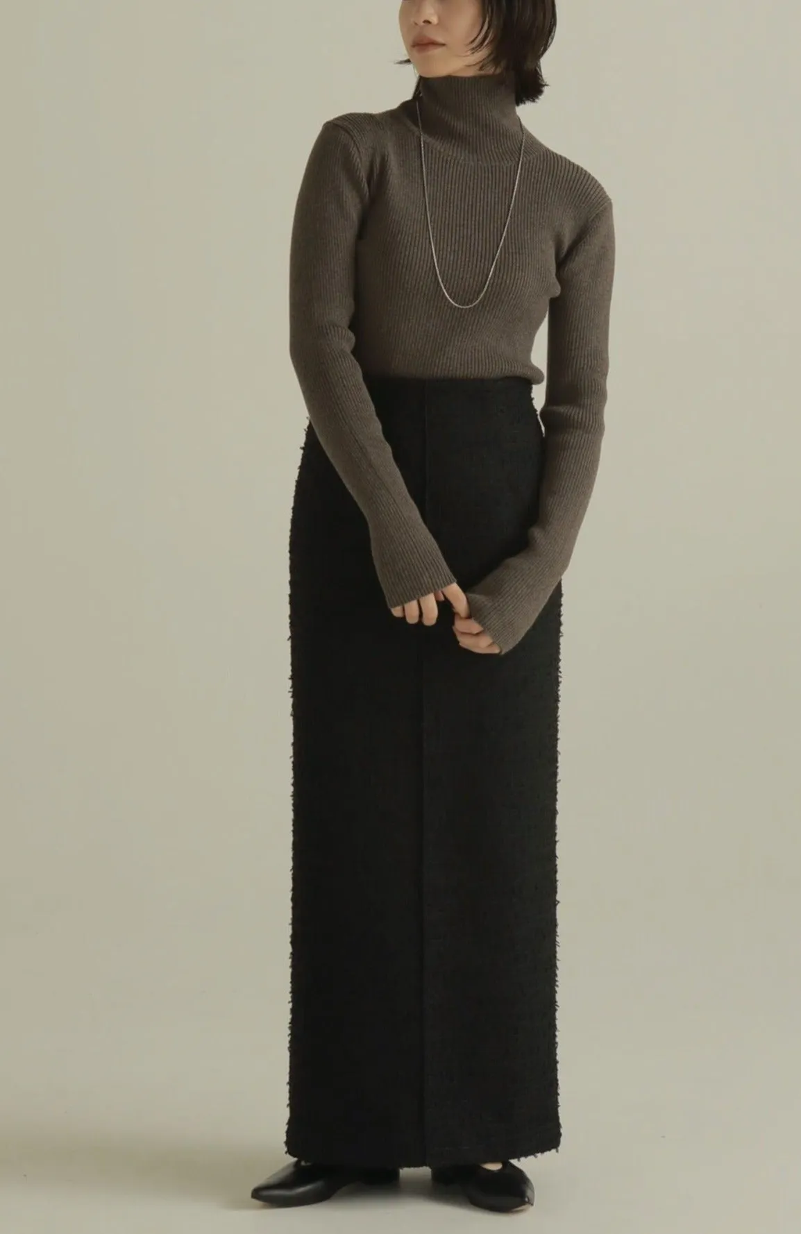 bonding tweed pencil skirt