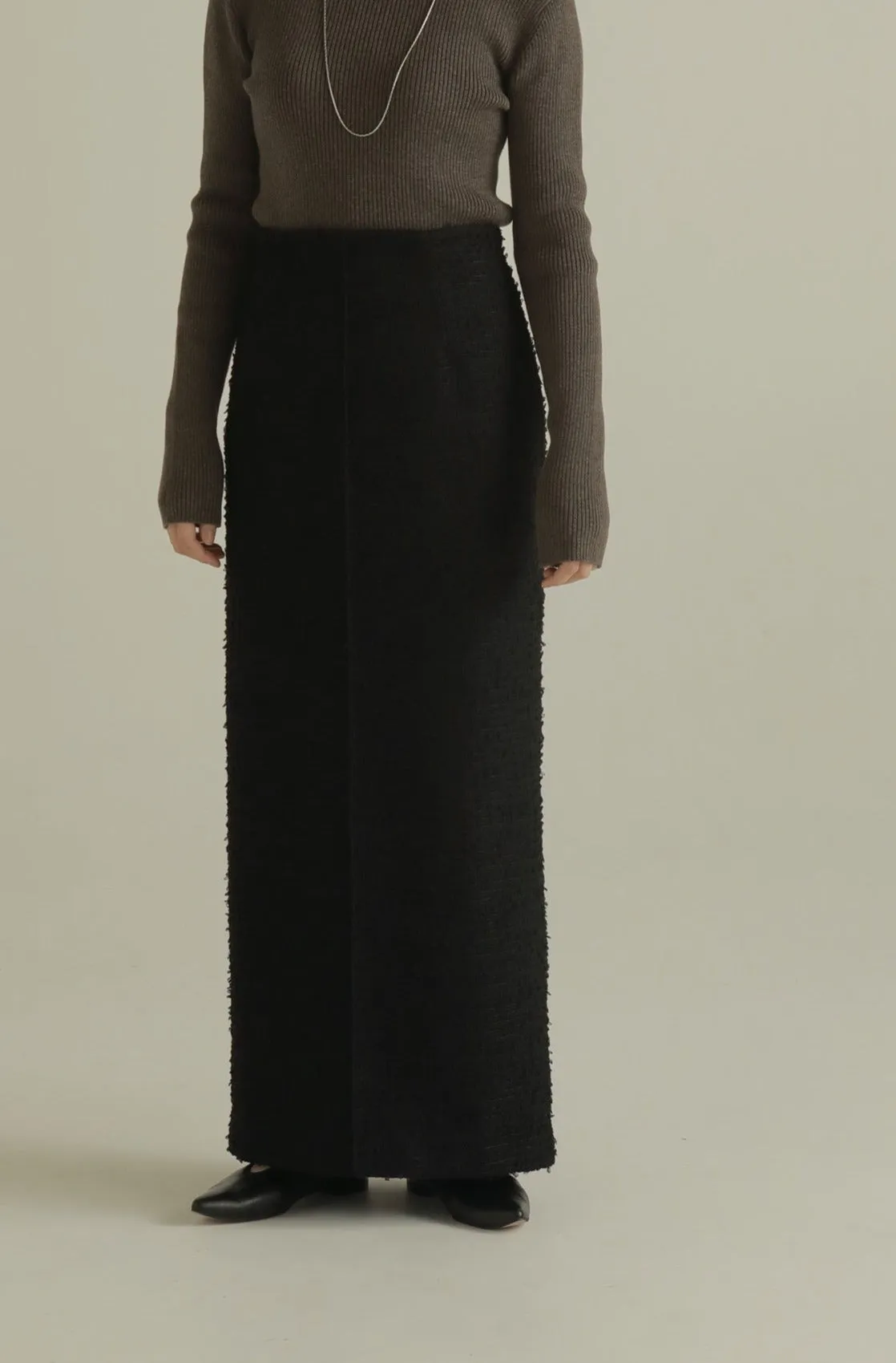 bonding tweed pencil skirt