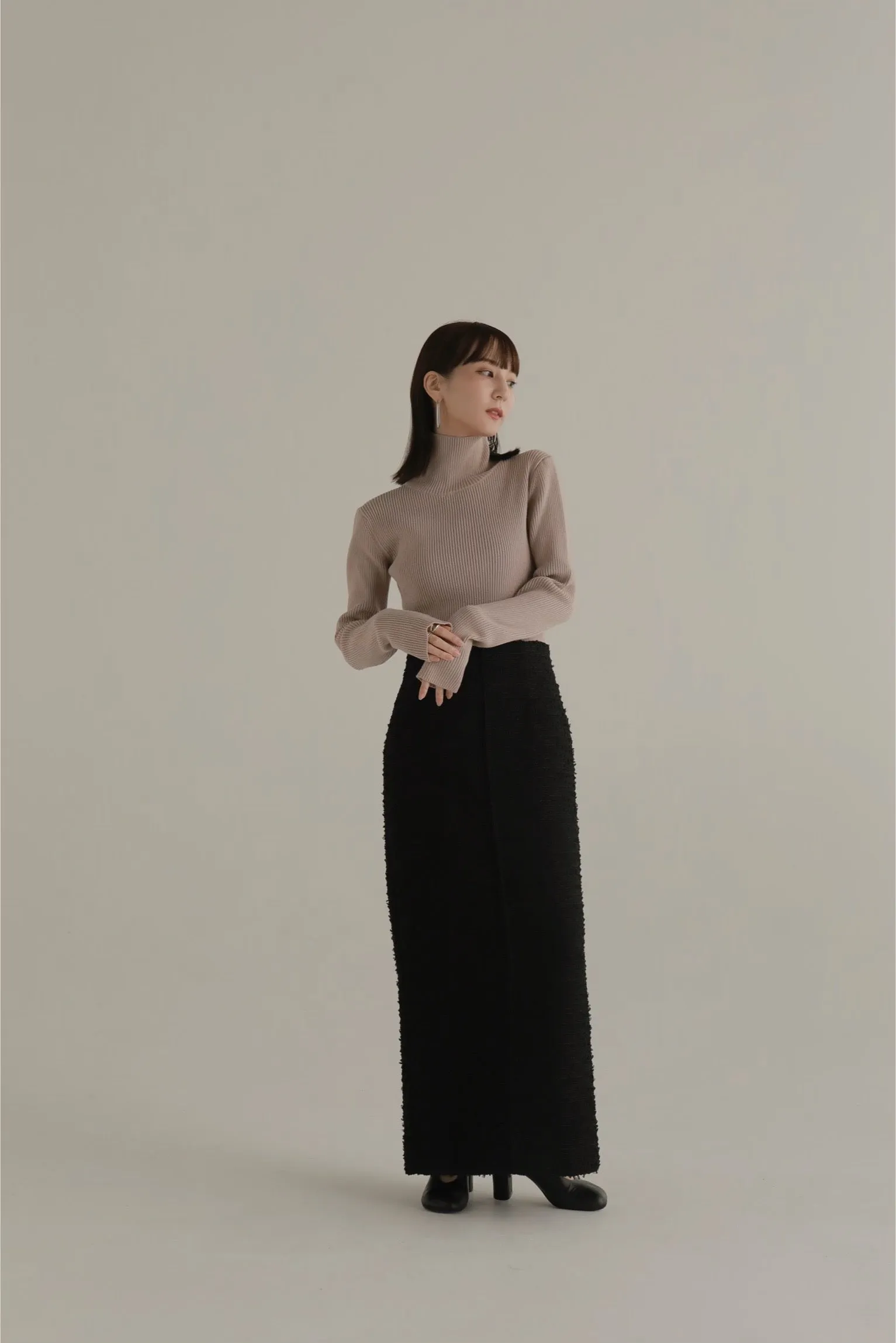 bonding tweed pencil skirt