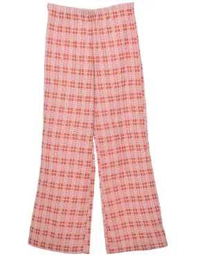 Checked Pattern Trousers - W27 L30