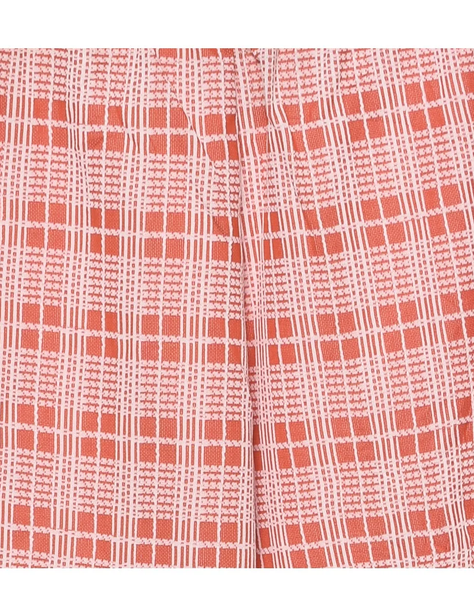 Checked Pattern Trousers - W27 L30