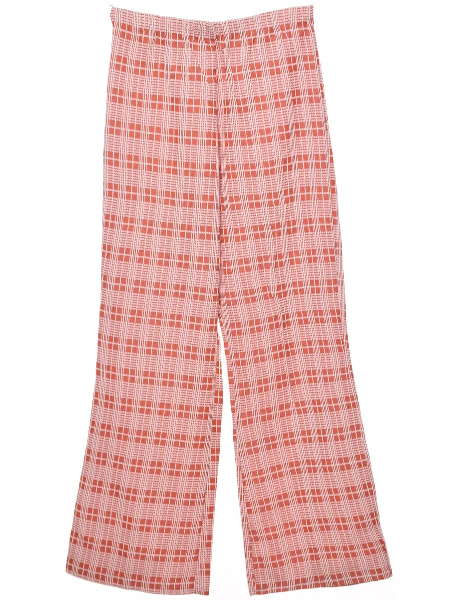 Checked Pattern Trousers - W27 L30