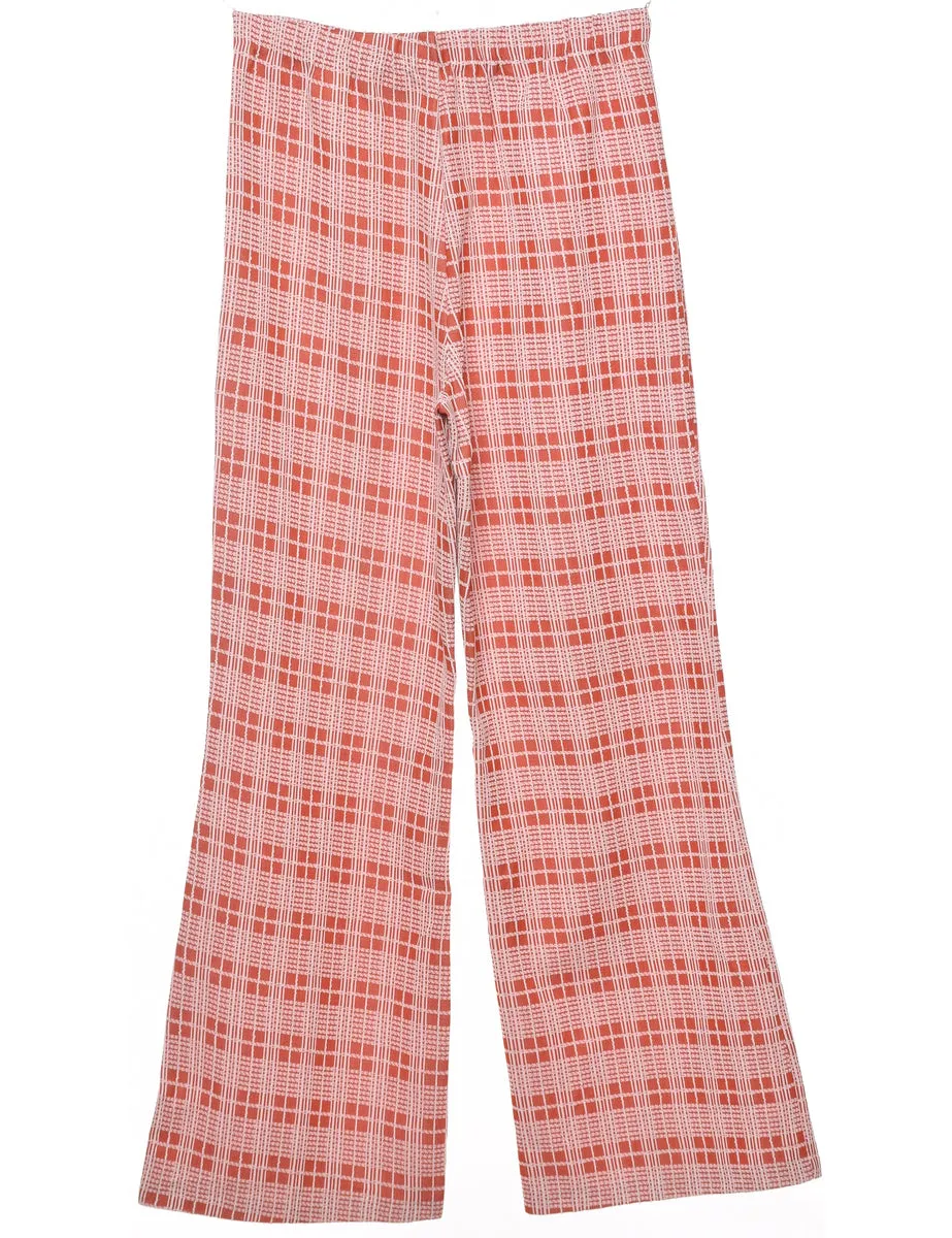 Checked Pattern Trousers - W27 L30