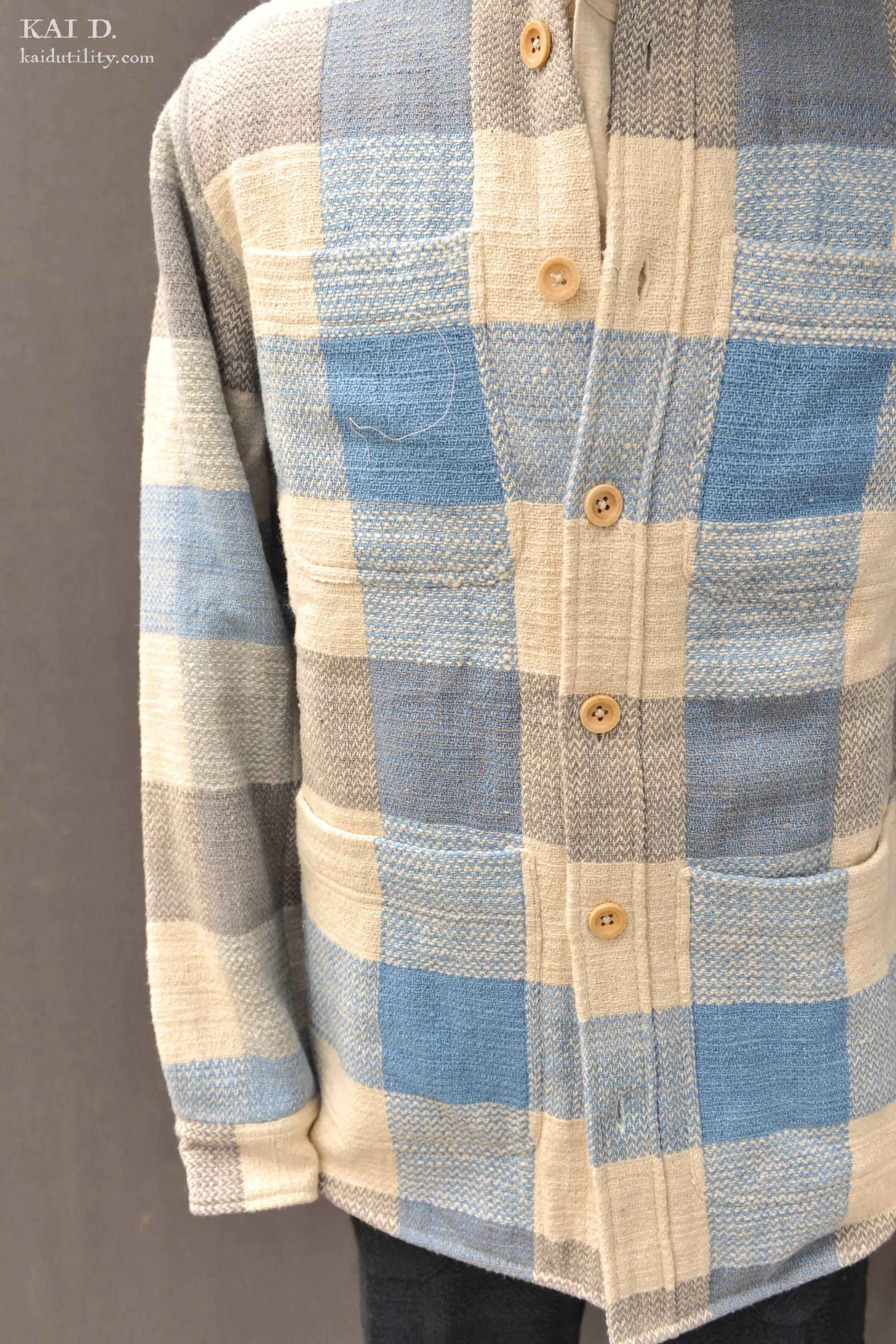 Cole Over Shirt - Indigo/Iron/Natural - 4