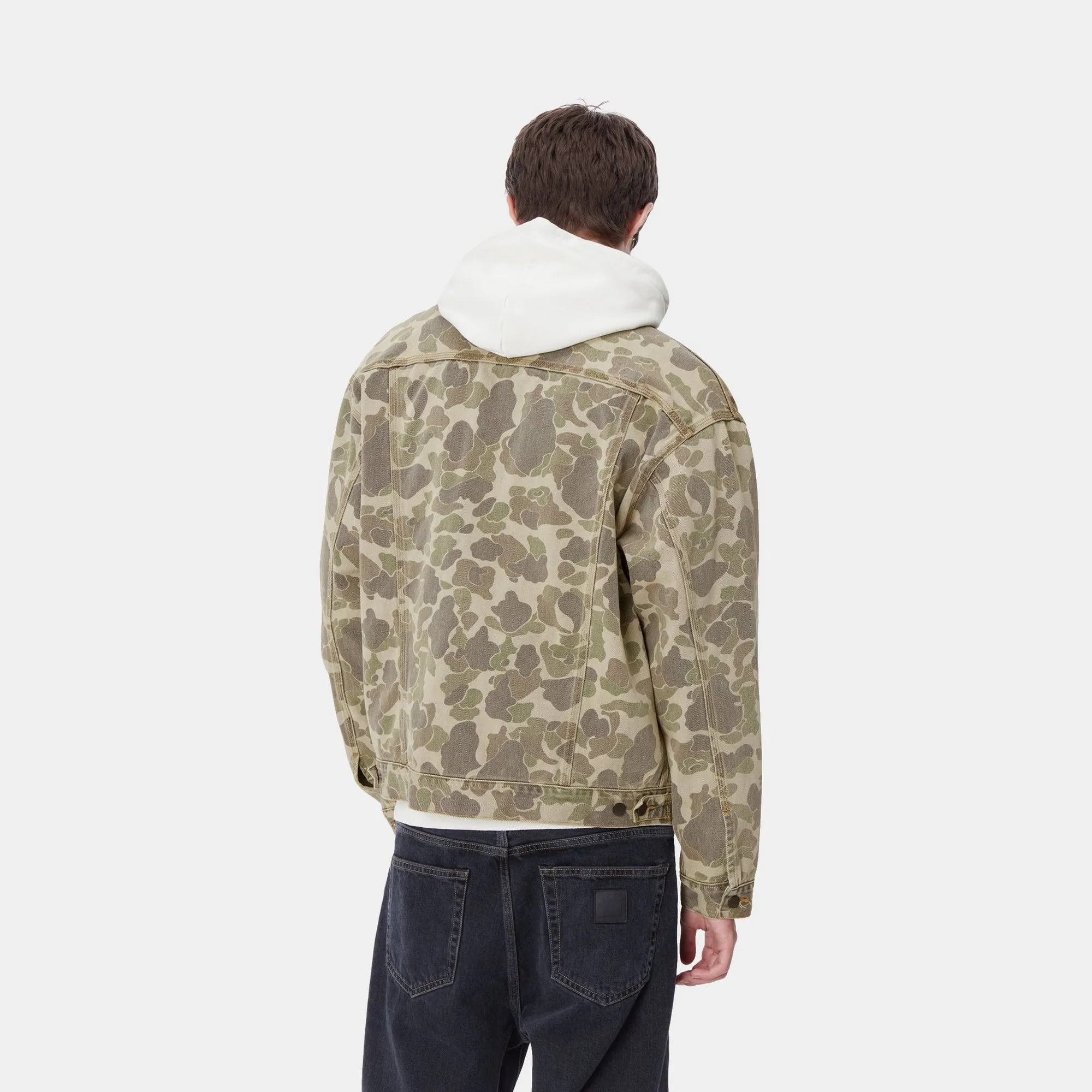 Duck Camo Helston Jacket | Black (bleached)