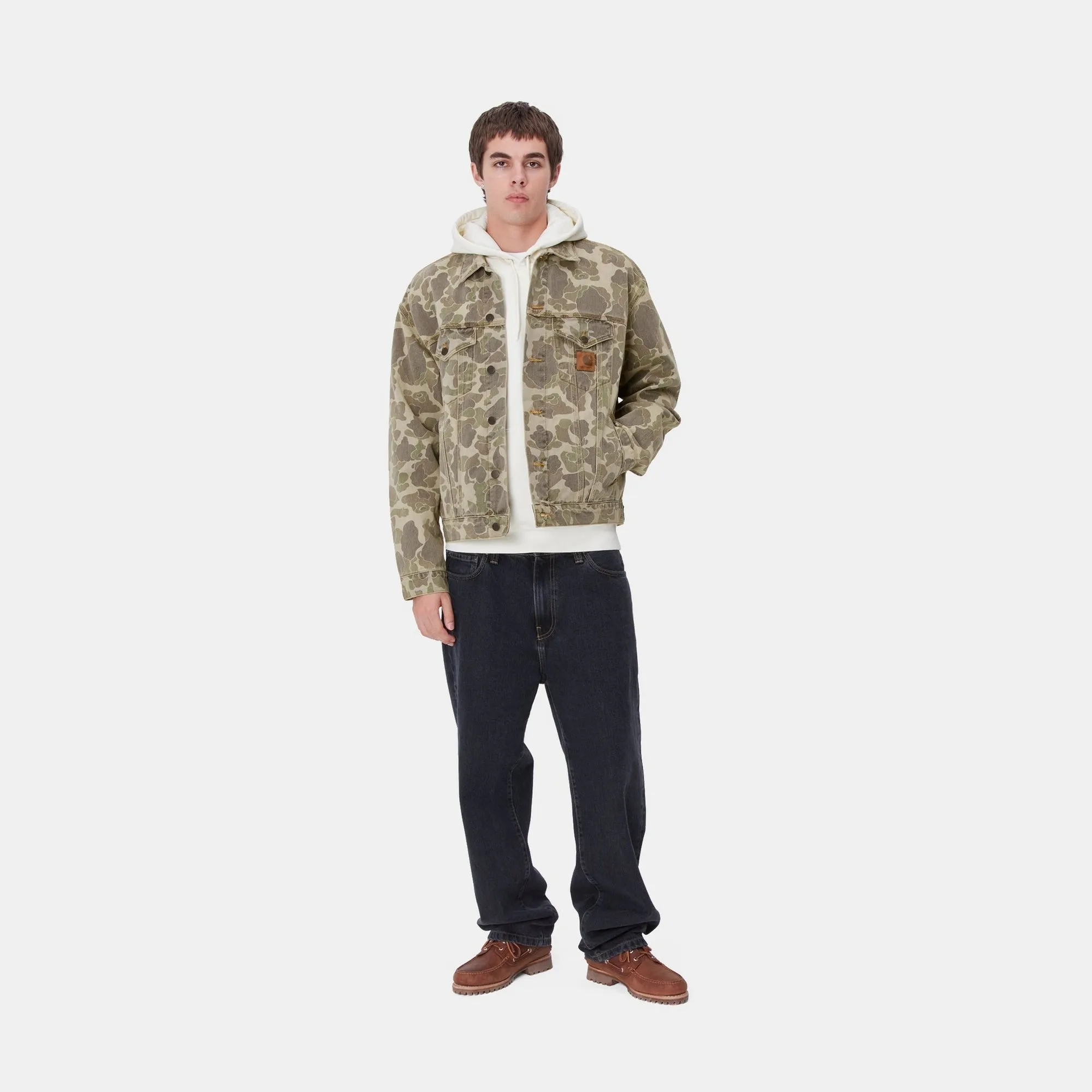 Duck Camo Helston Jacket | Black (bleached)