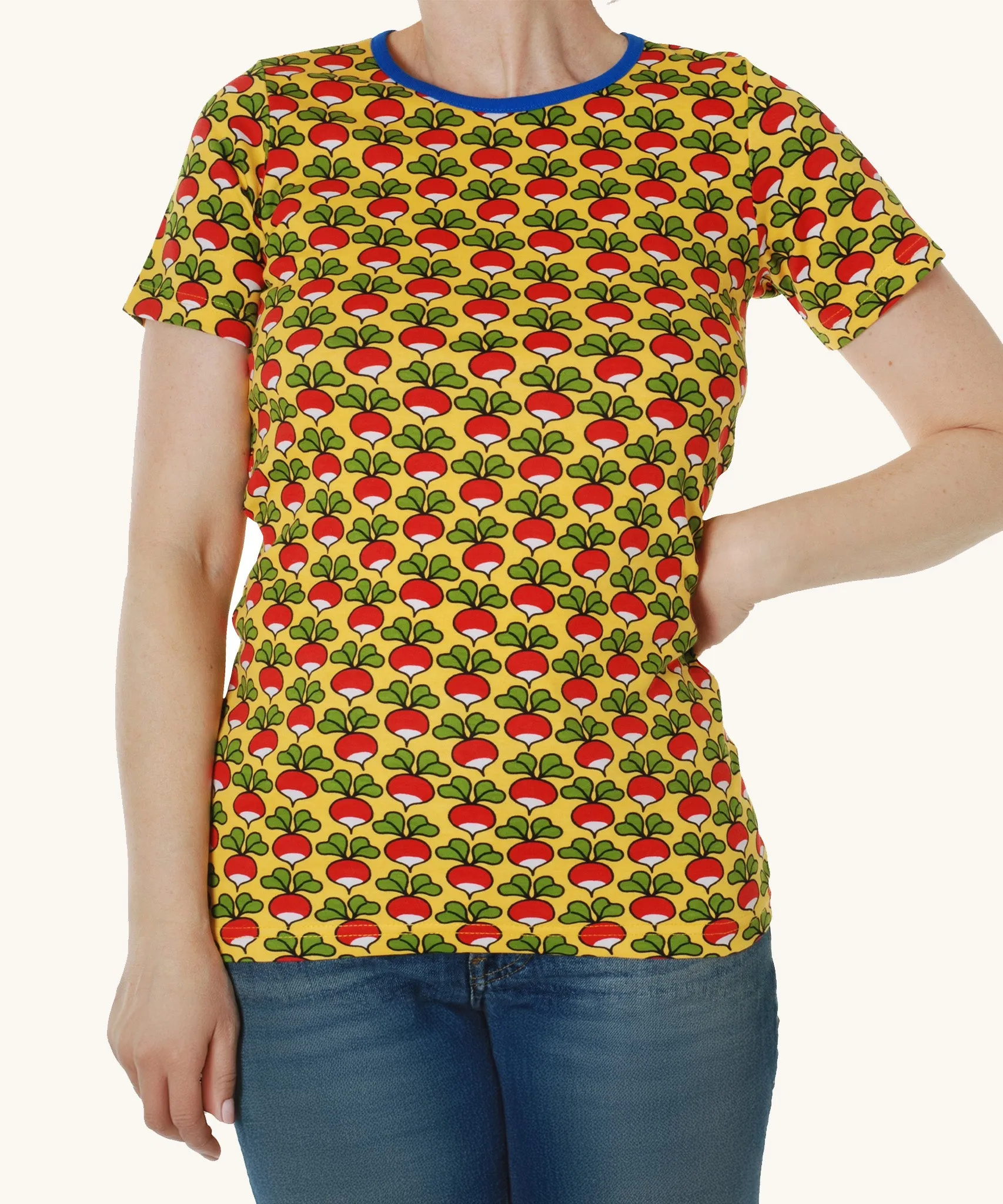 DUNS Adult Short Sleeve Top - Lemon Chrome Radish