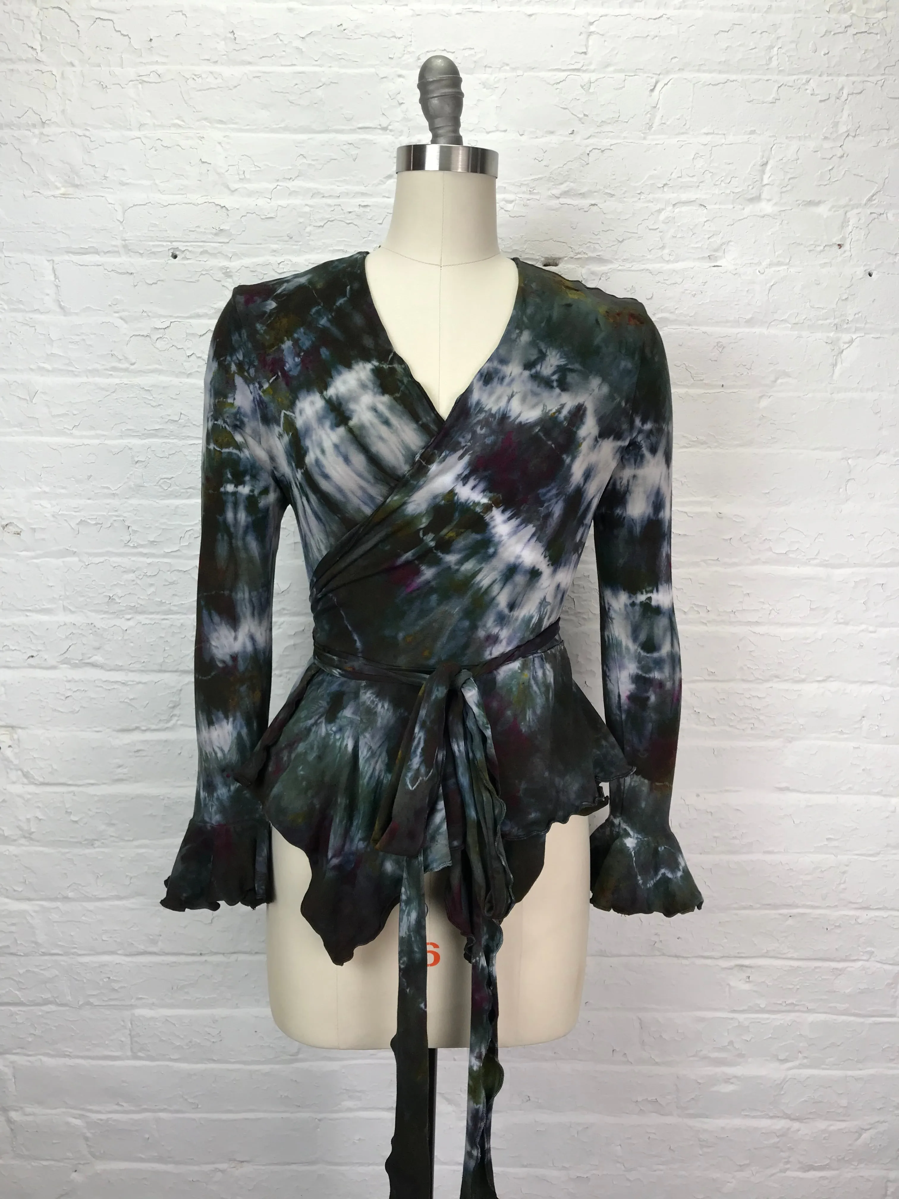 Flamenco Wrap Tuxedo Jacket in Granite Galaxy