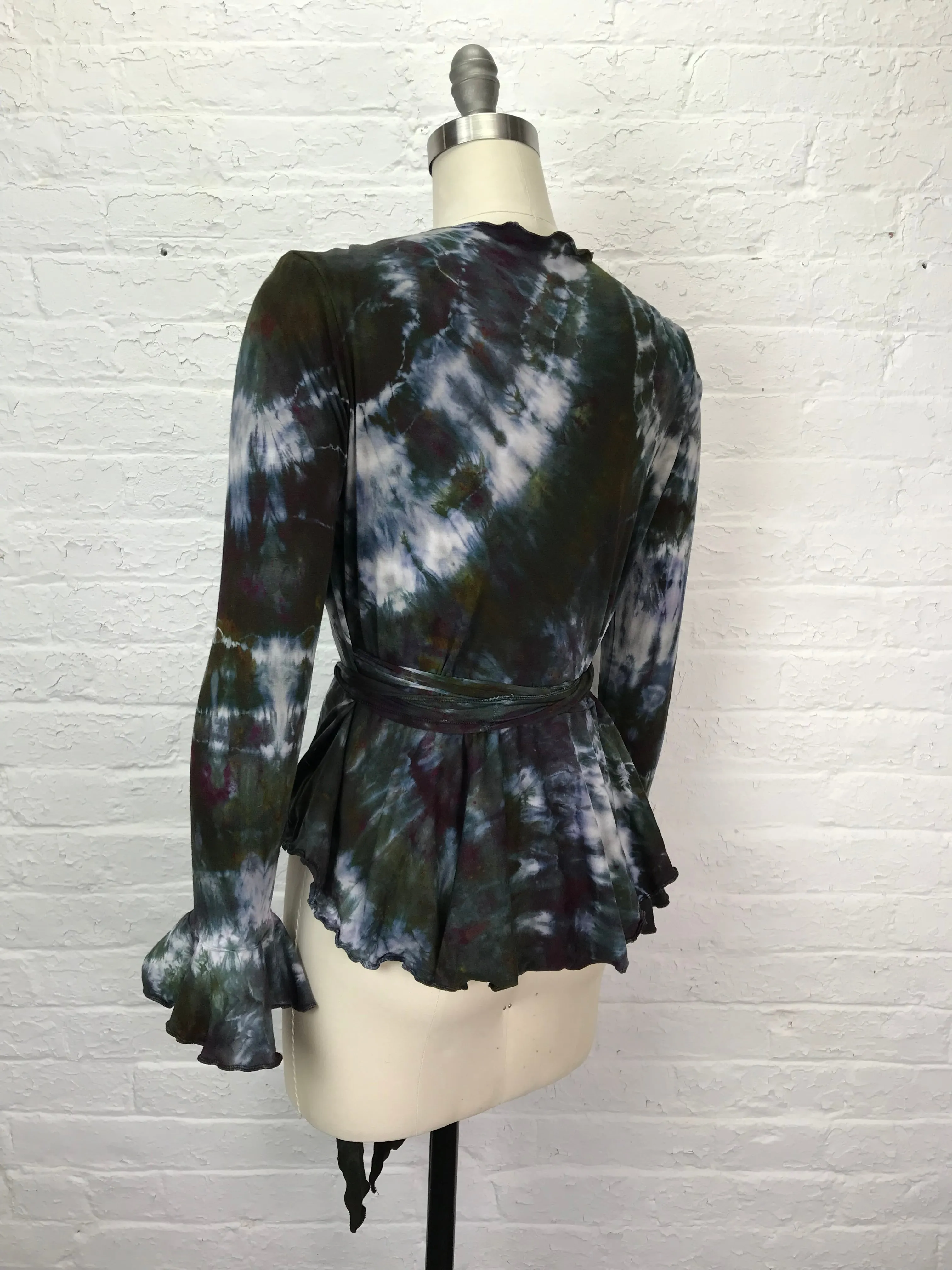 Flamenco Wrap Tuxedo Jacket in Granite Galaxy