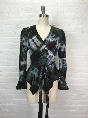 Flamenco Wrap Tuxedo Jacket in Granite Galaxy