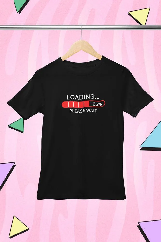 Loading Success - Unisex Oversized Cotton Graphic Printed T-Shirt