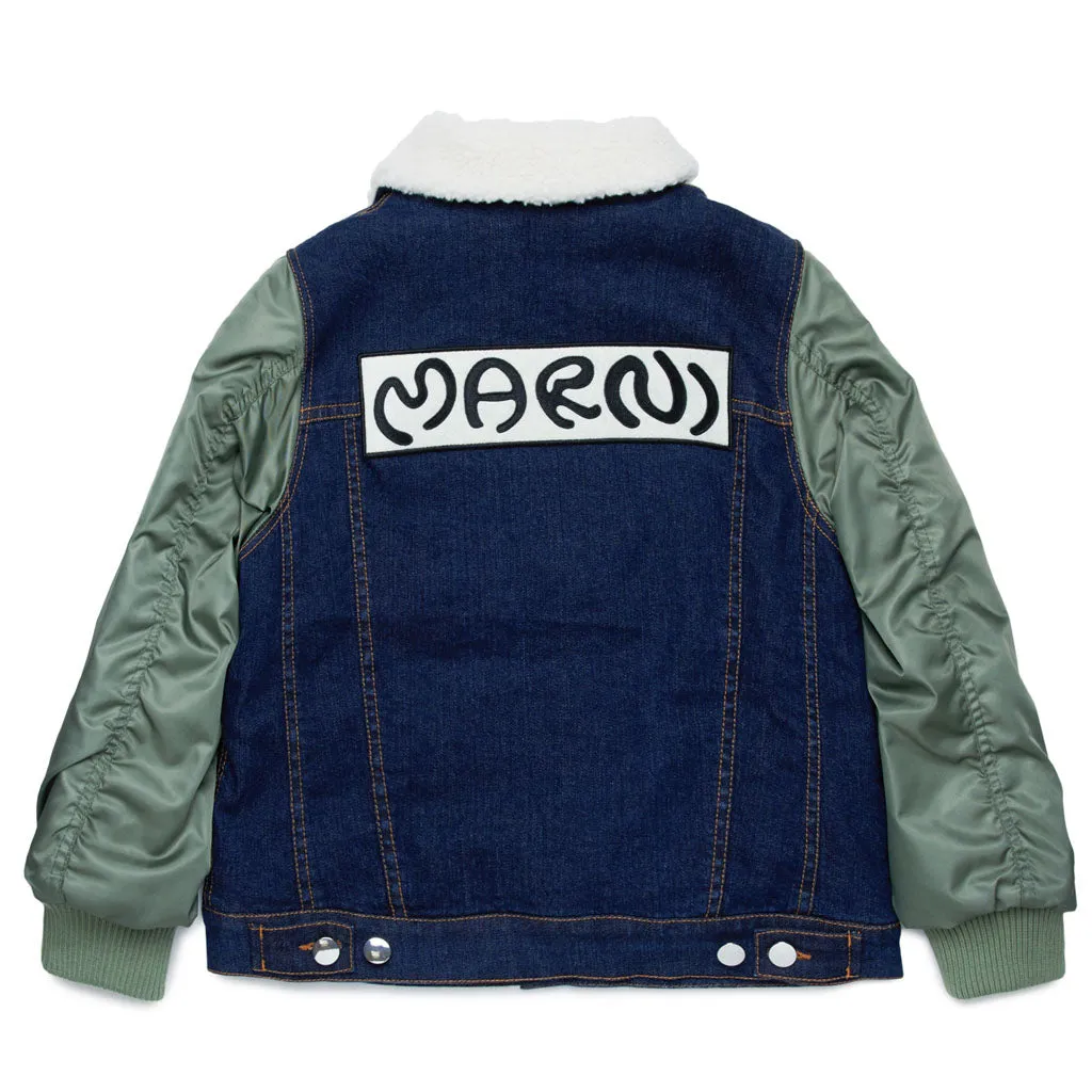 Marni Kids Denim Flight Jacket
