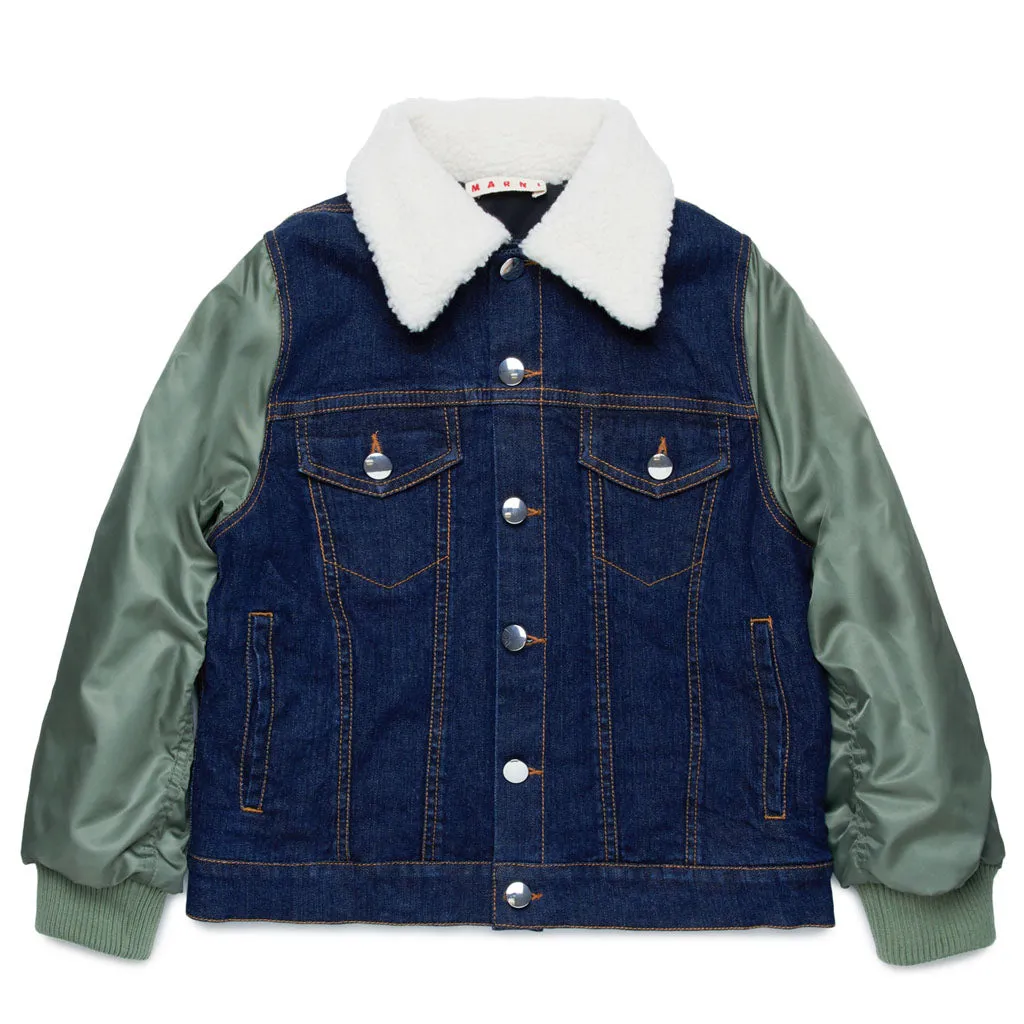 Marni Kids Denim Flight Jacket