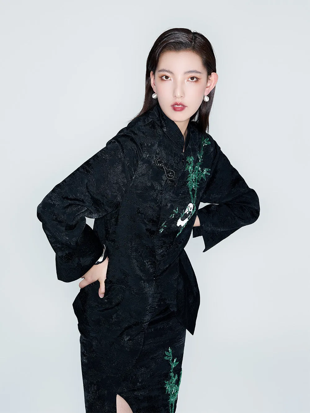 MUKZIN Linglong Asymmetric Neo-Chinese Style Tang Jacket