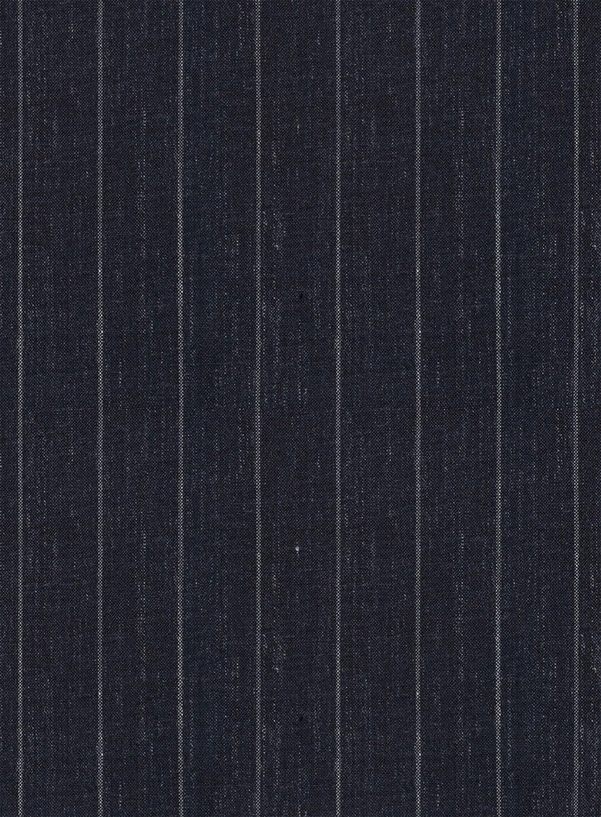 Napolean Genova Stripe Dark Blue Wool Jacket