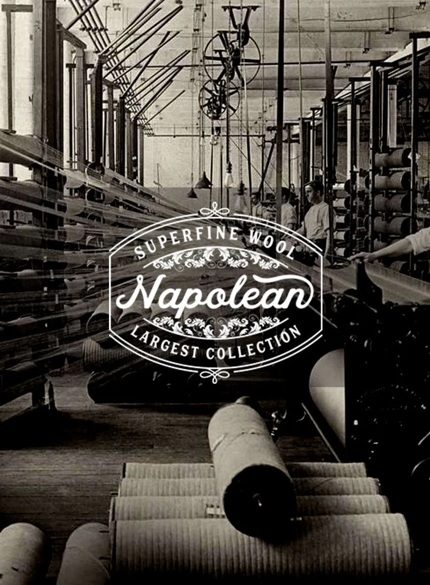 Napolean Genova Stripe Dark Blue Wool Jacket