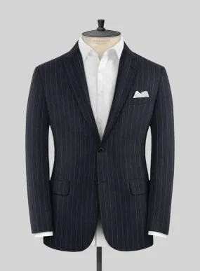 Napolean Genova Stripe Dark Blue Wool Jacket