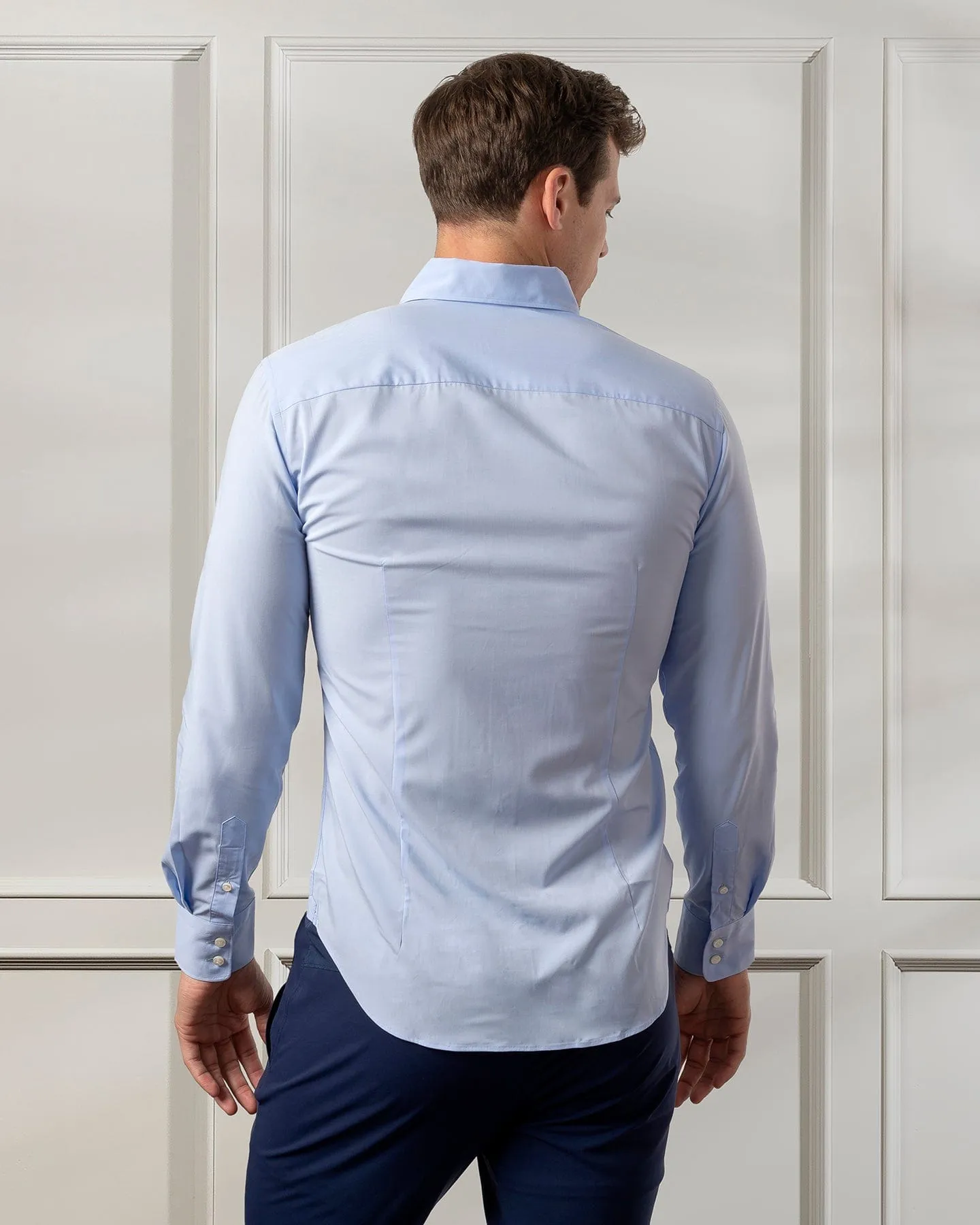 Napoli Bamboo One Piece Blue Shirt ORIGINAL SLIM/REG FIT