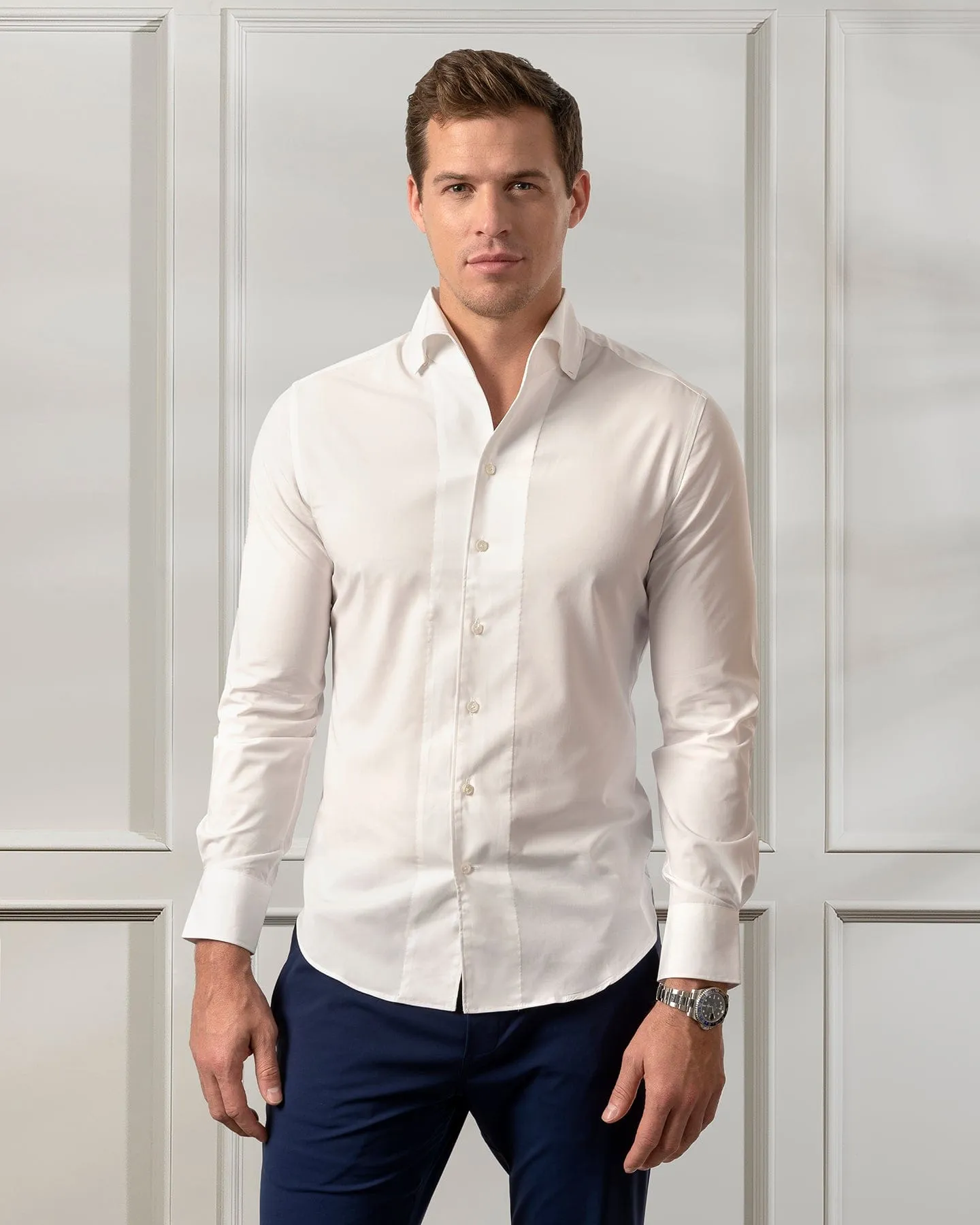 Napoli White Bamboo Shirt