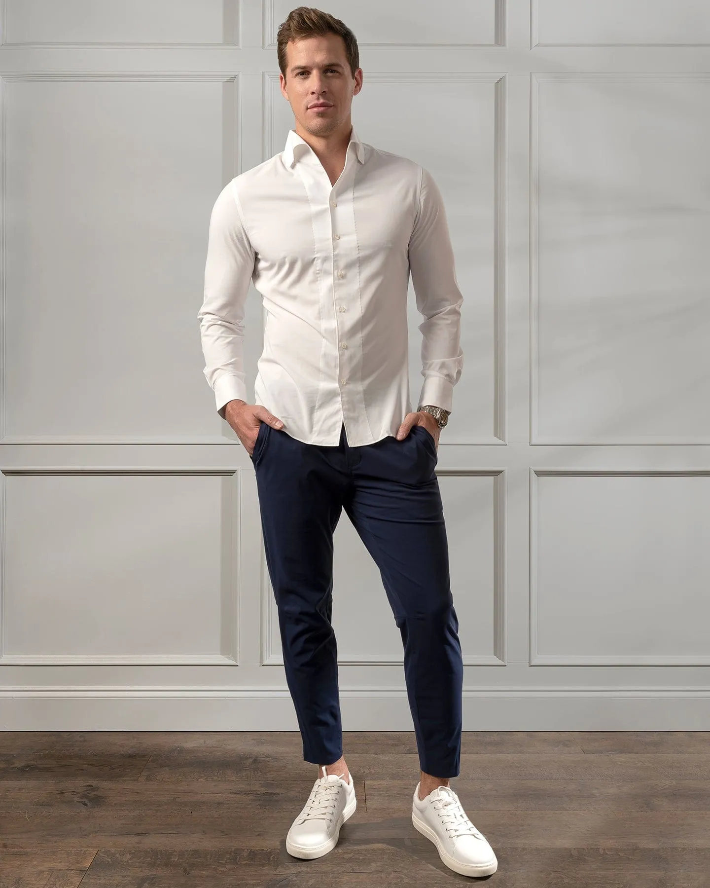 Napoli White Bamboo Shirt