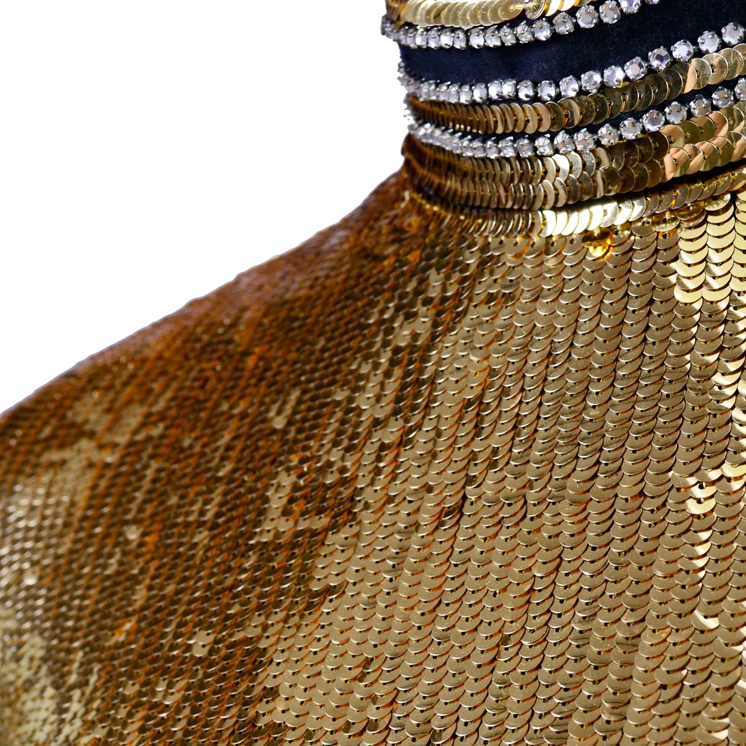 Norman Norell Gold & Black Vintage Evening Dress w/ Jacket