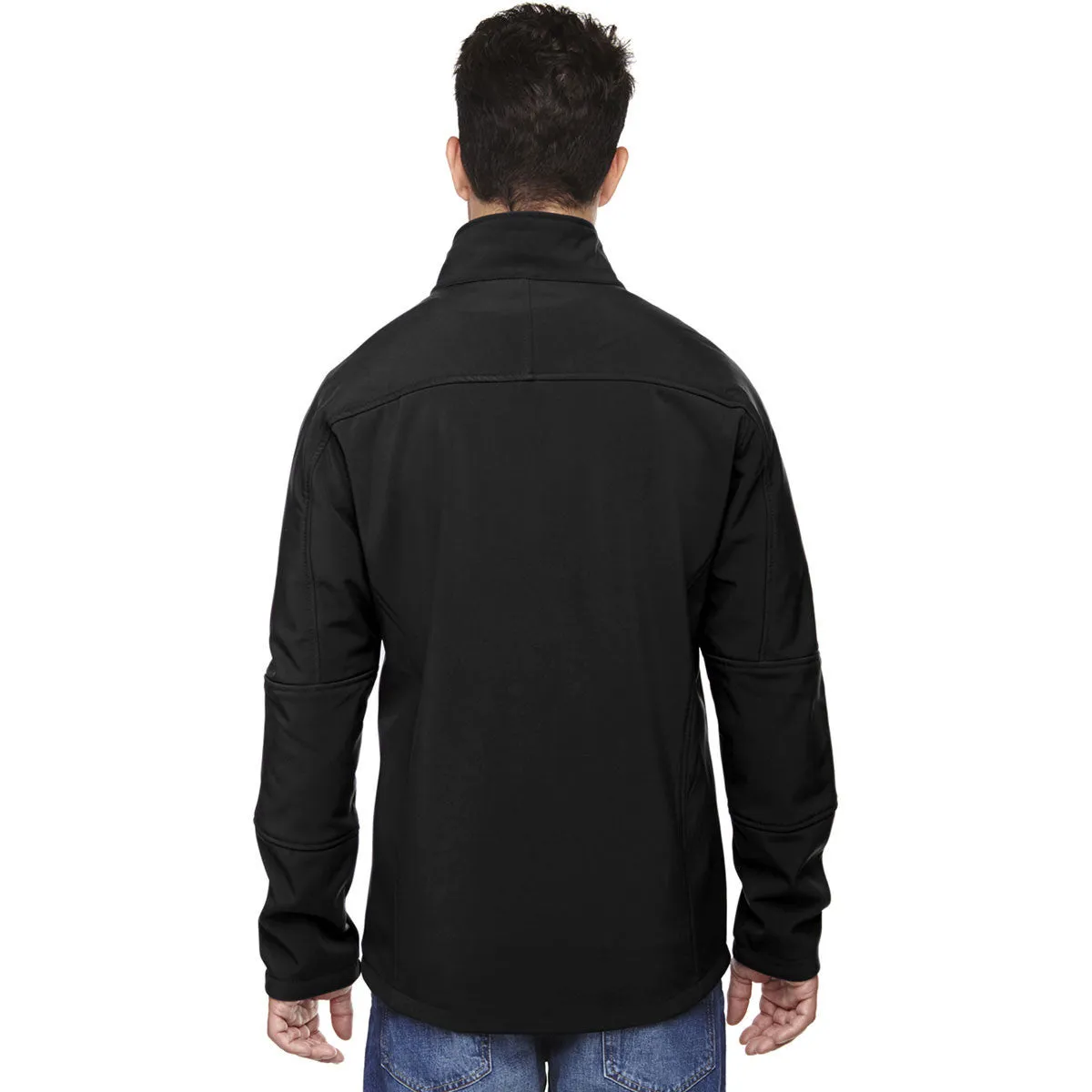 North End Men's Black Three-Layer Fleece Technical Jacket