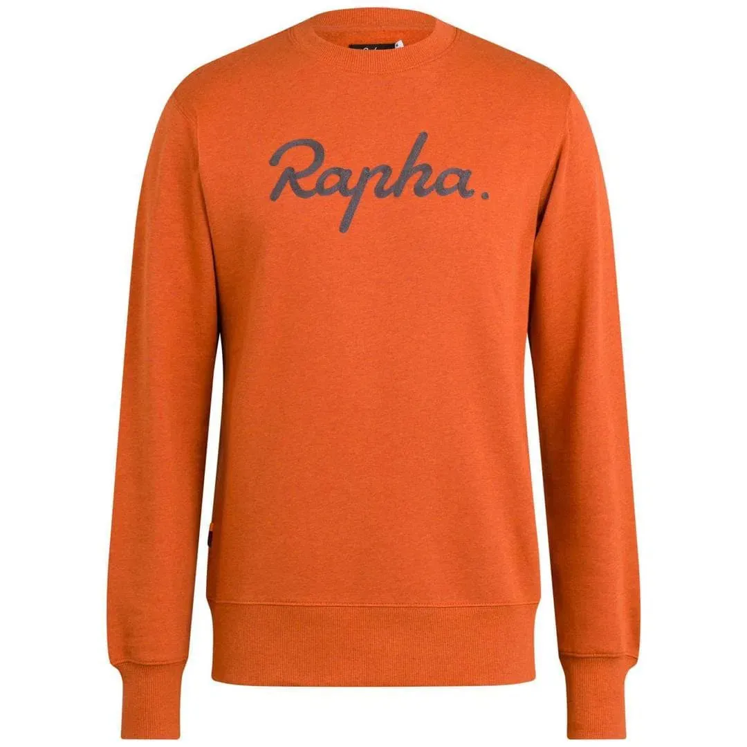 RAPHA Logo Sweatshirt -  Orange Marl