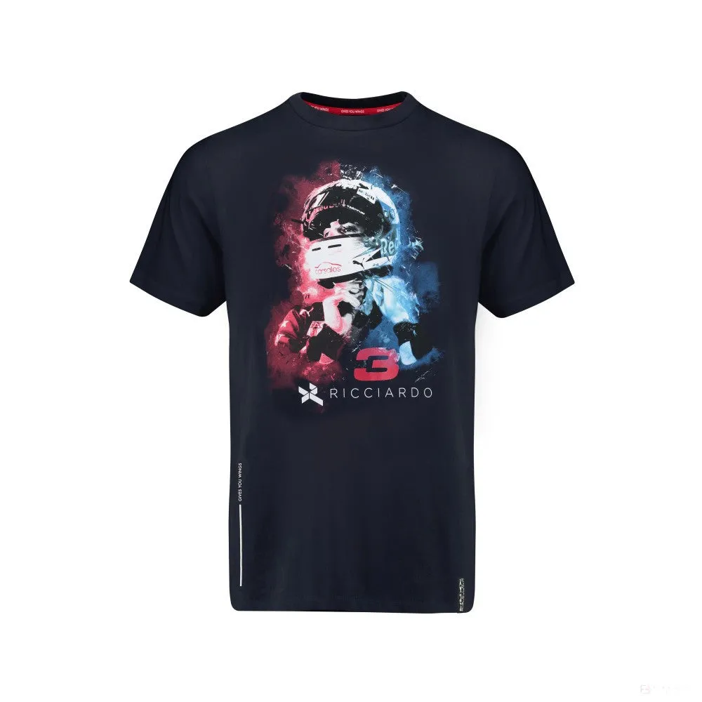 Red Bull T-shirt, Daniel Ricciardo Helmet, Blue, 2018