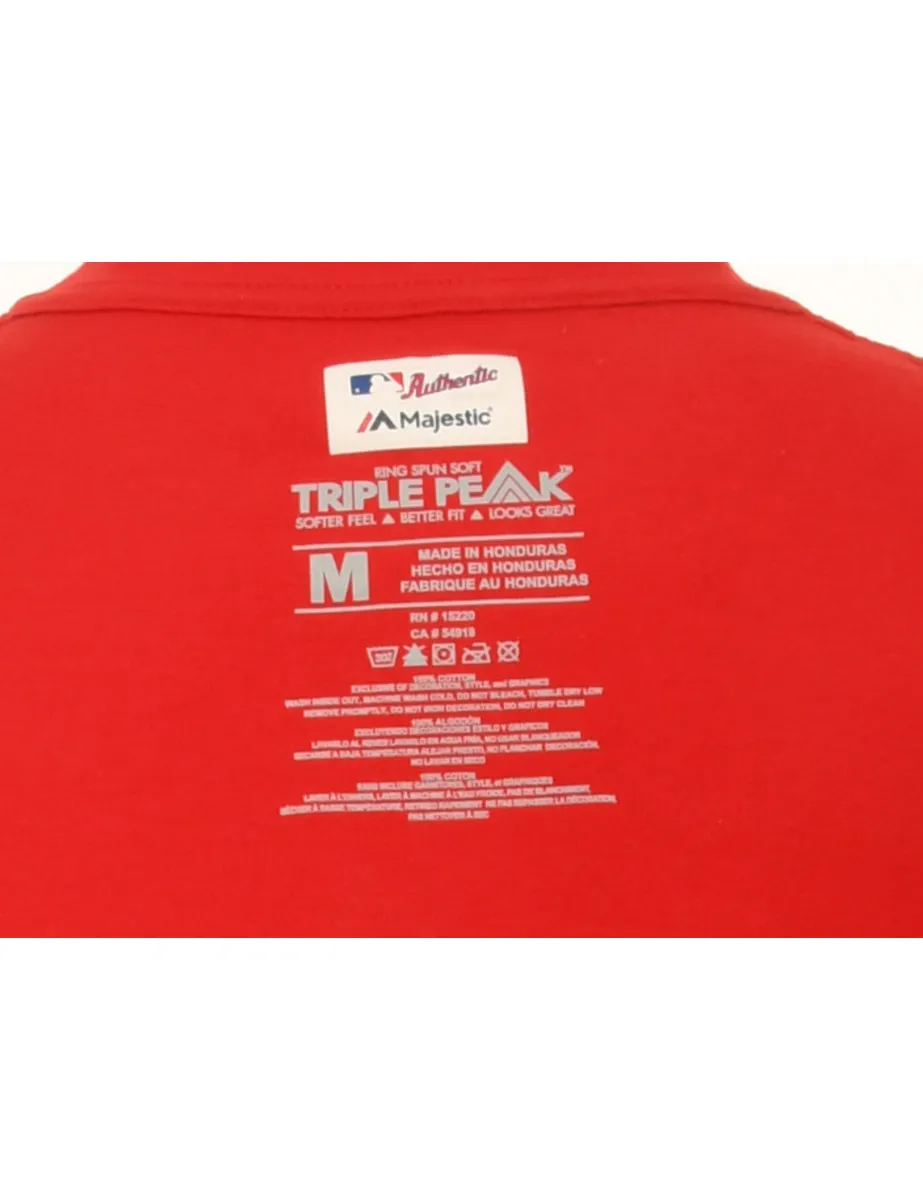 Red Majestic St.louis Cardinals Sports T-shirt - M