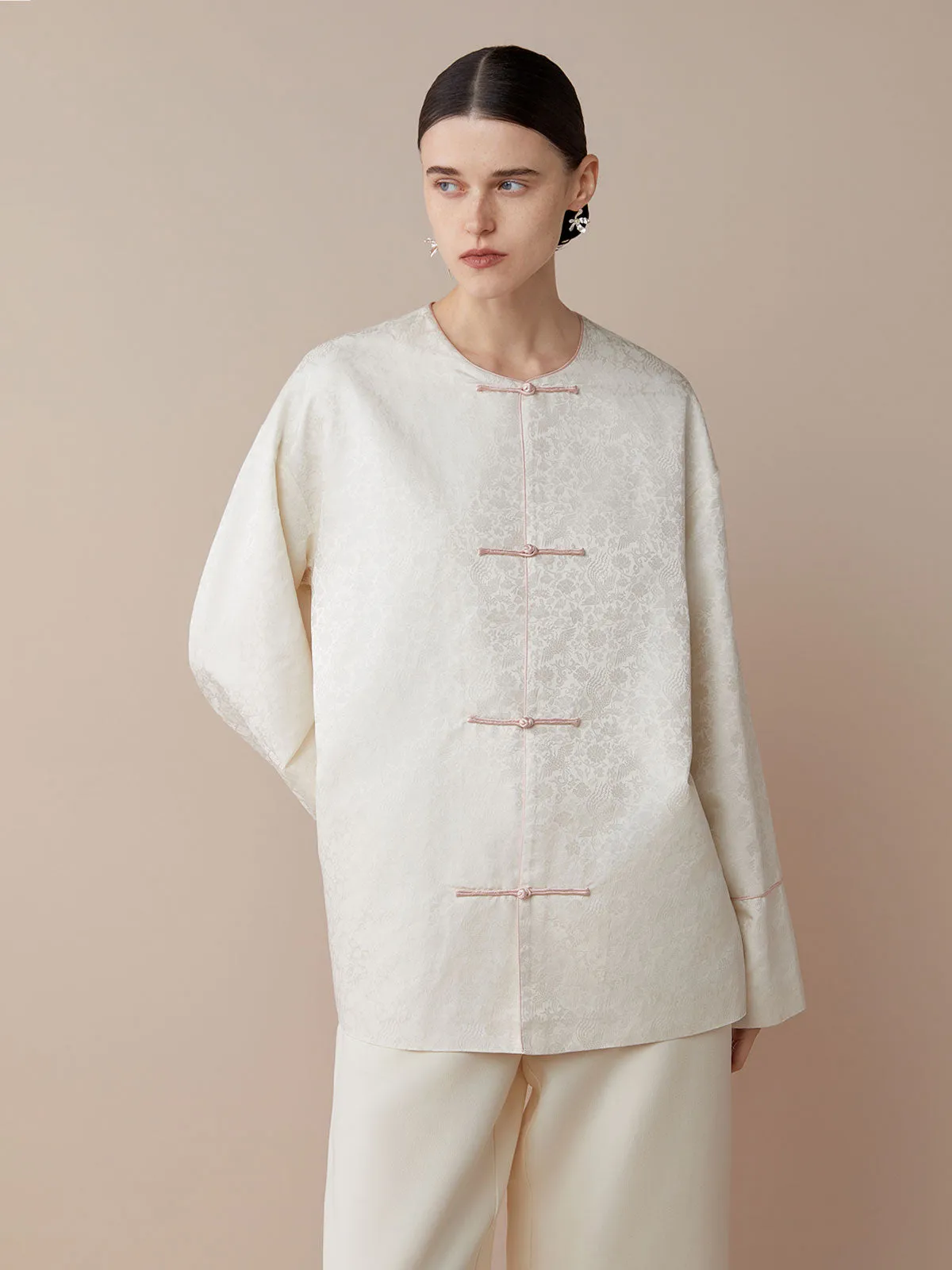 SILKINC Su Brocade Chinese Button Down Jacket