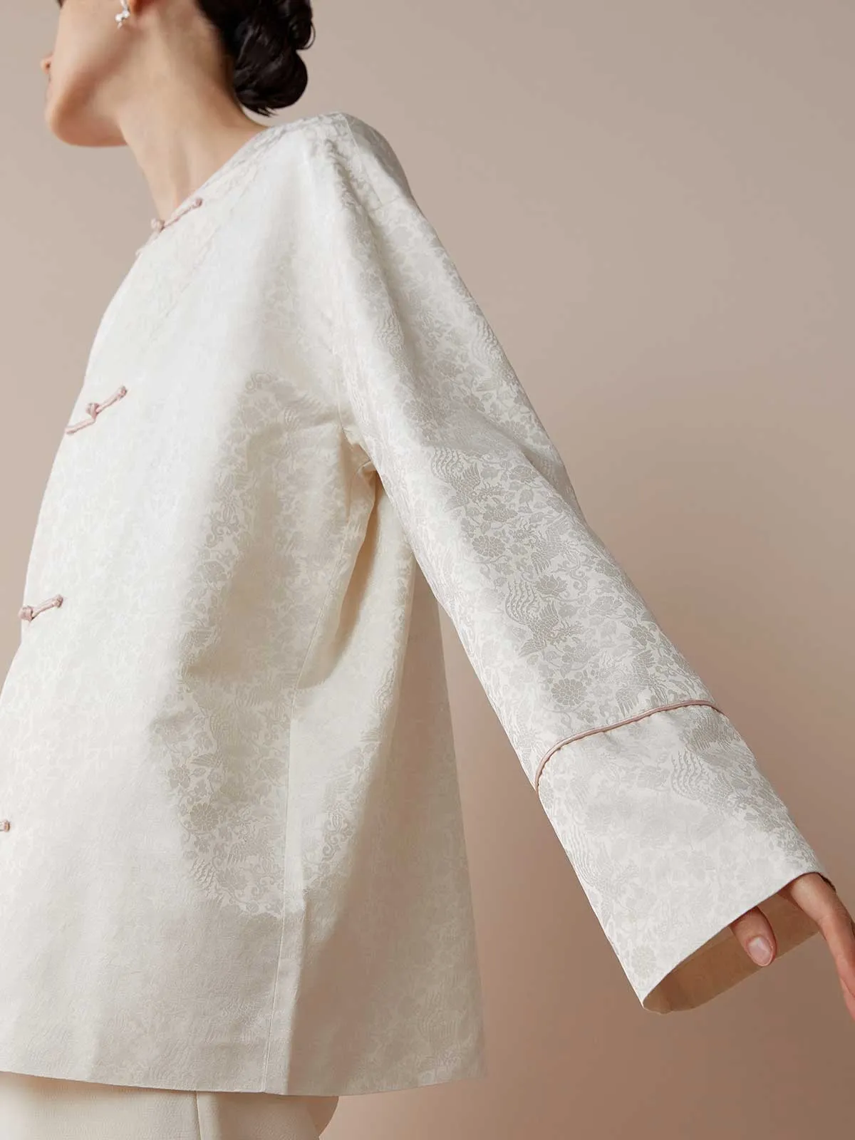 SILKINC Su Brocade Chinese Button Down Jacket