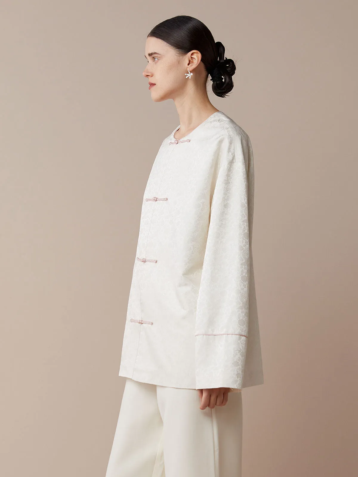 SILKINC Su Brocade Chinese Button Down Jacket