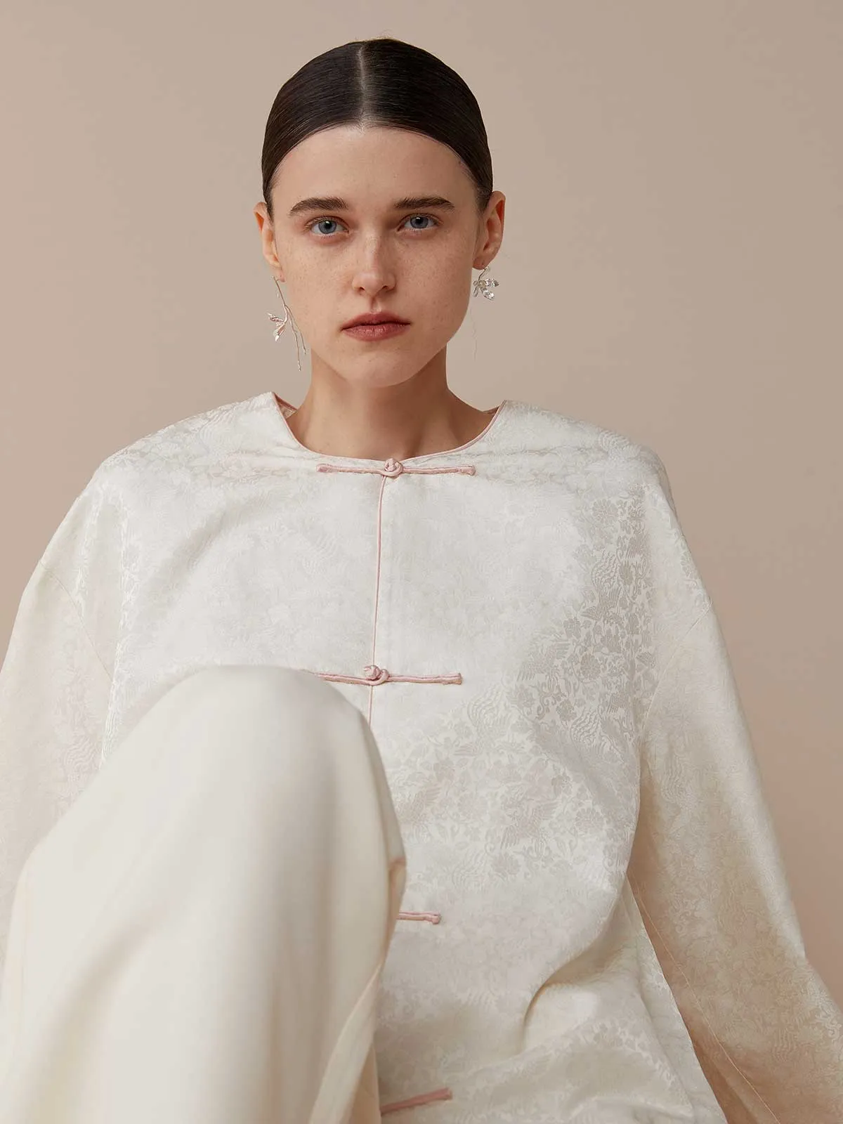 SILKINC Su Brocade Chinese Button Down Jacket