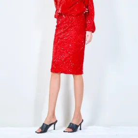 Sparkling sequin pencil skirt wholesale