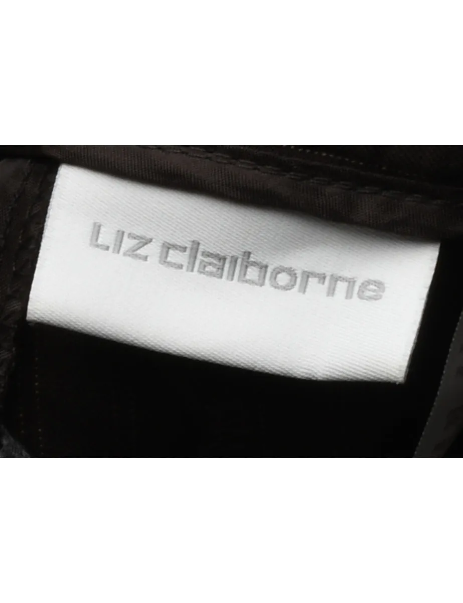 Striped Dark Brown Trousers - W34 L31