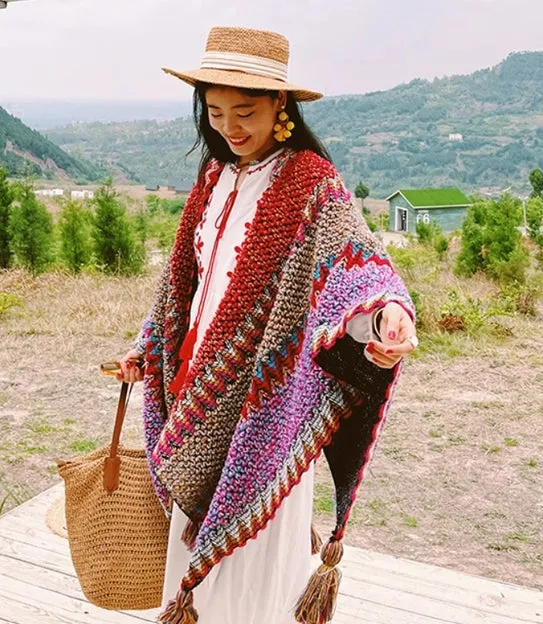 Stunning Shawl Wrap Poncho