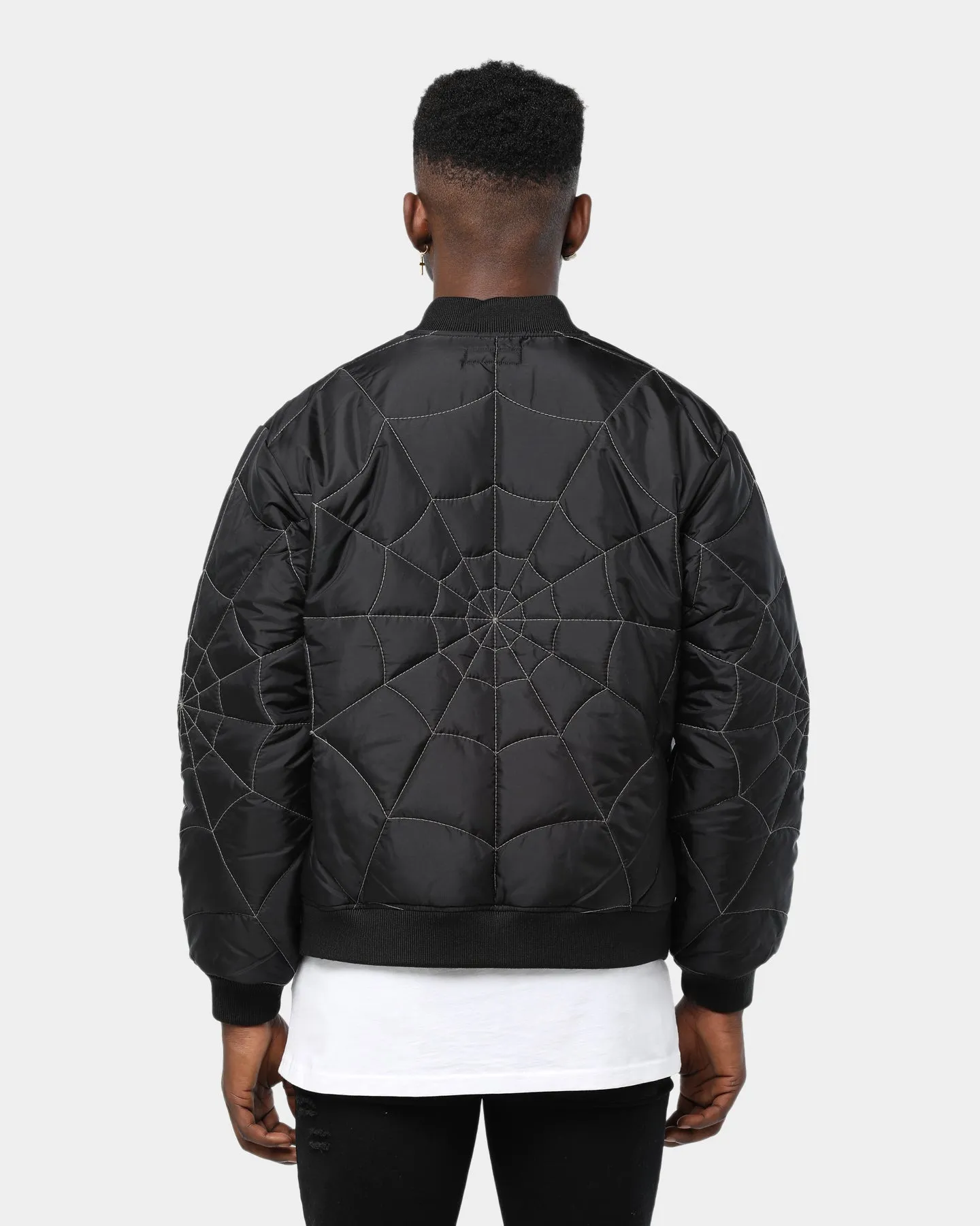 Supreme Spider Web Quilted Work Jacket Black