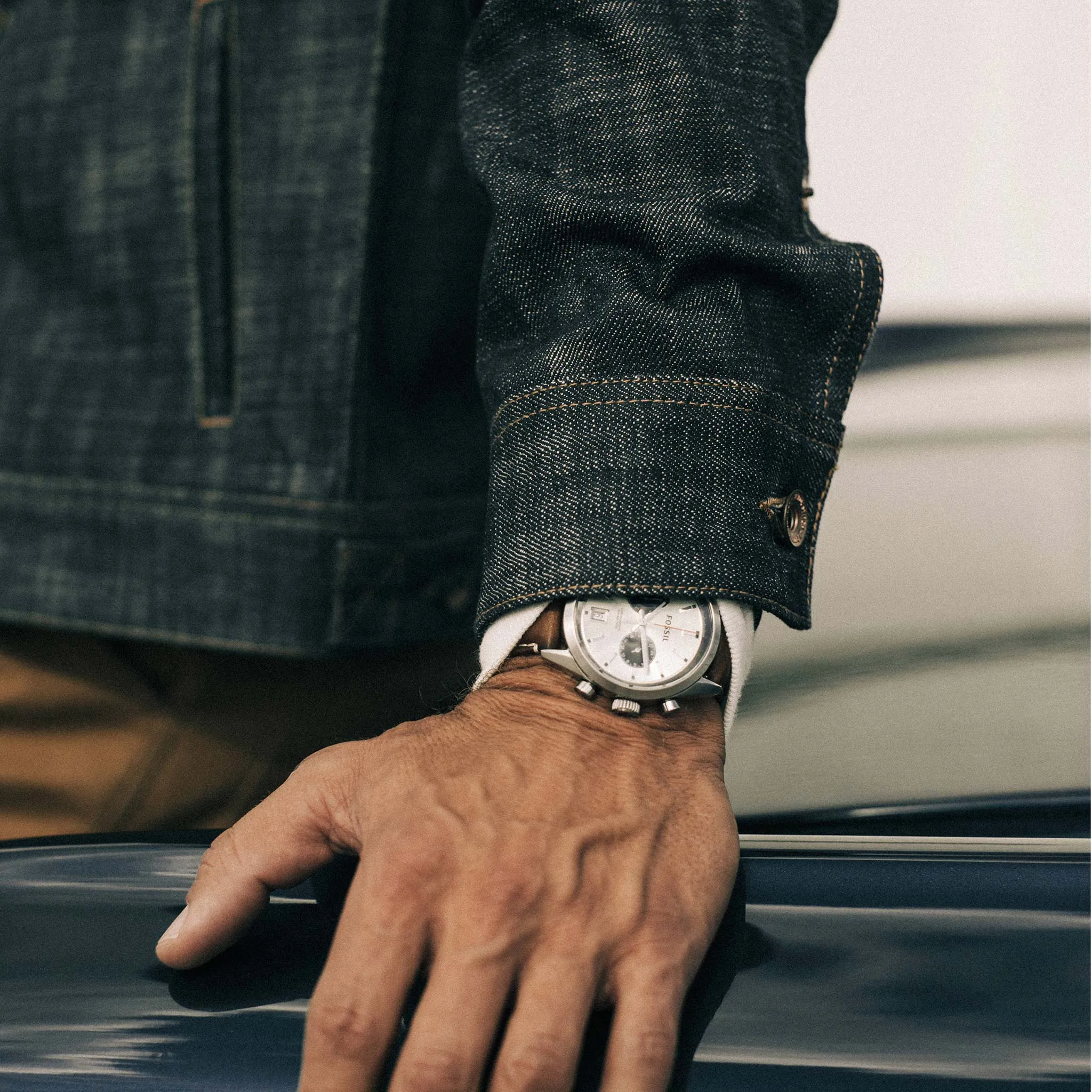 The Long Haul Jacket in Green Cast Selvage