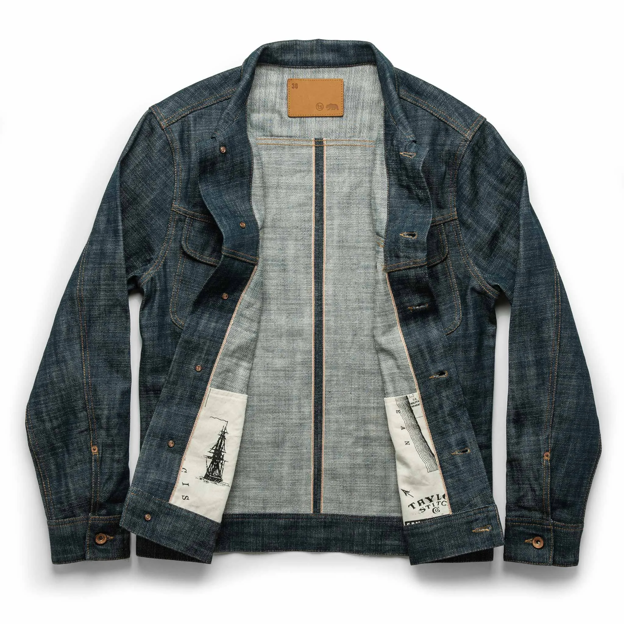 The Long Haul Jacket in Green Cast Selvage