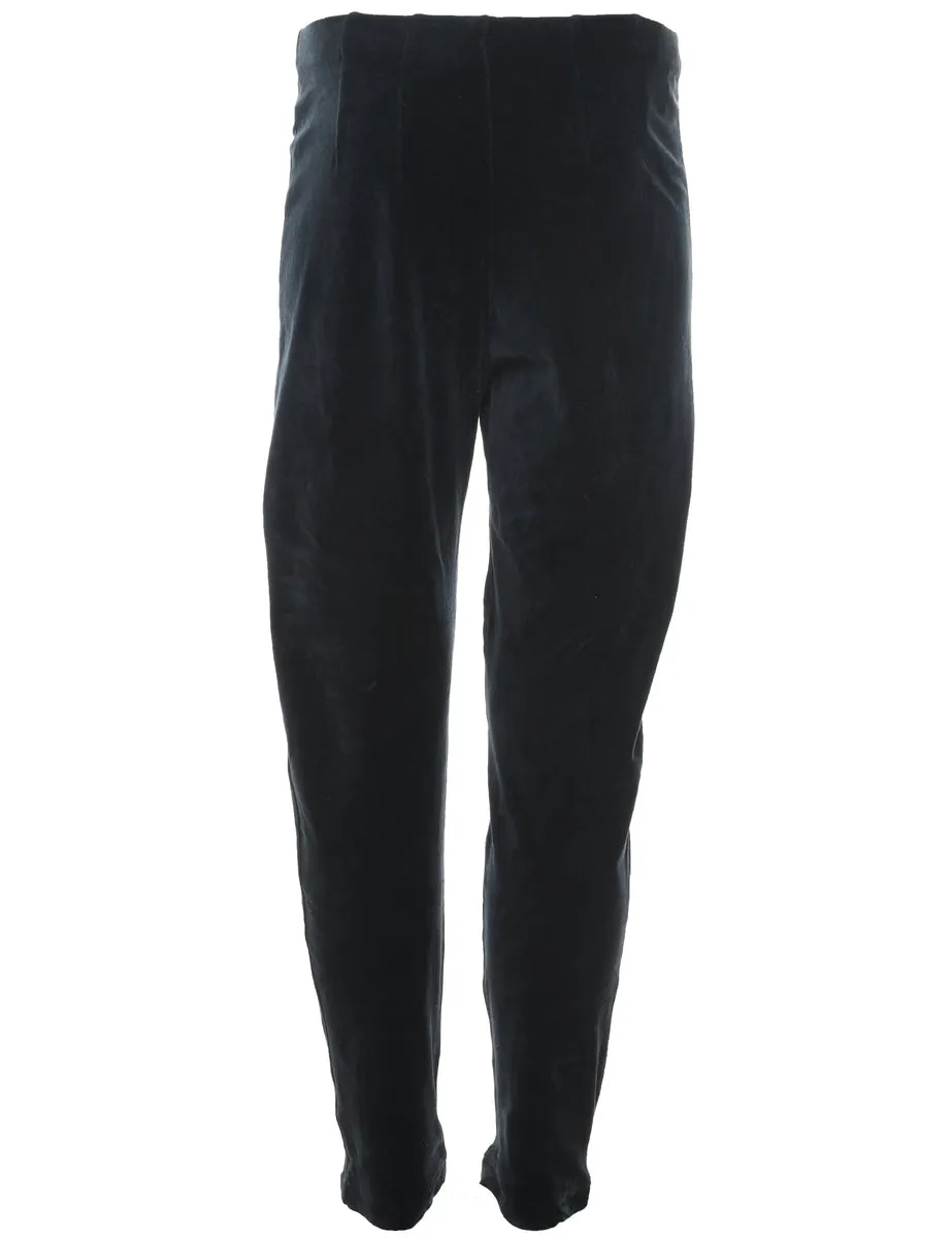 Velvet Fabric Tapered Trousers - W28 L29