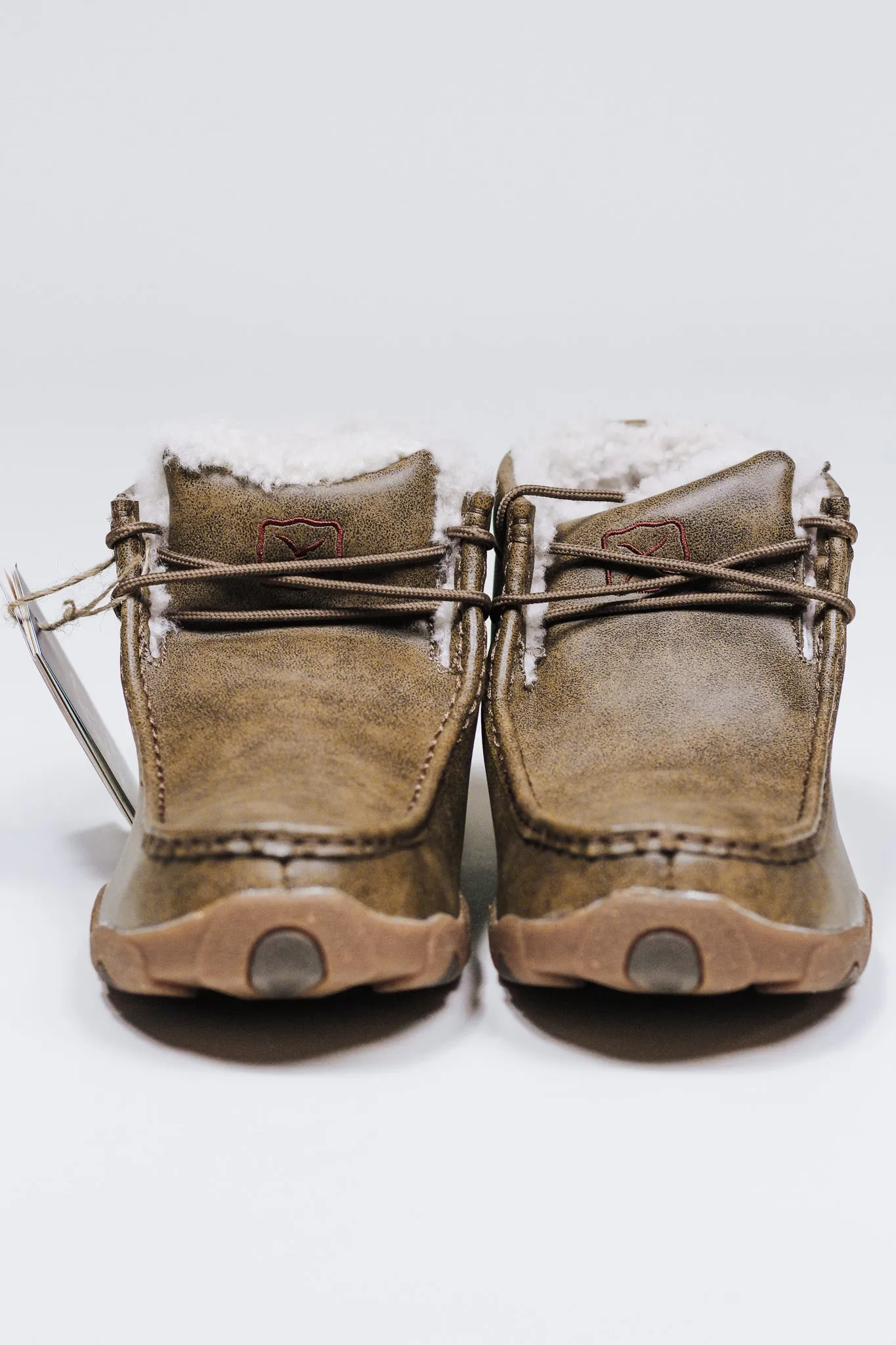 Womens Chukka Driving Moc Sherpa Bomber Shoe