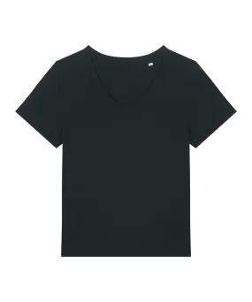 Womens Stella Isla v-neck t-shirt (STTW176) | Black