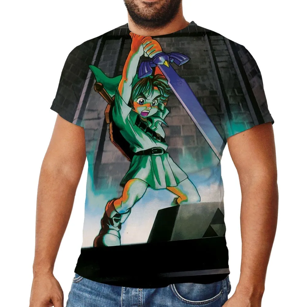 Zelda 3D Printed T Shirt Boy Girl Kids Cool Fashion Streetwear Men Women Children Casual Short Sleeve Tops99199