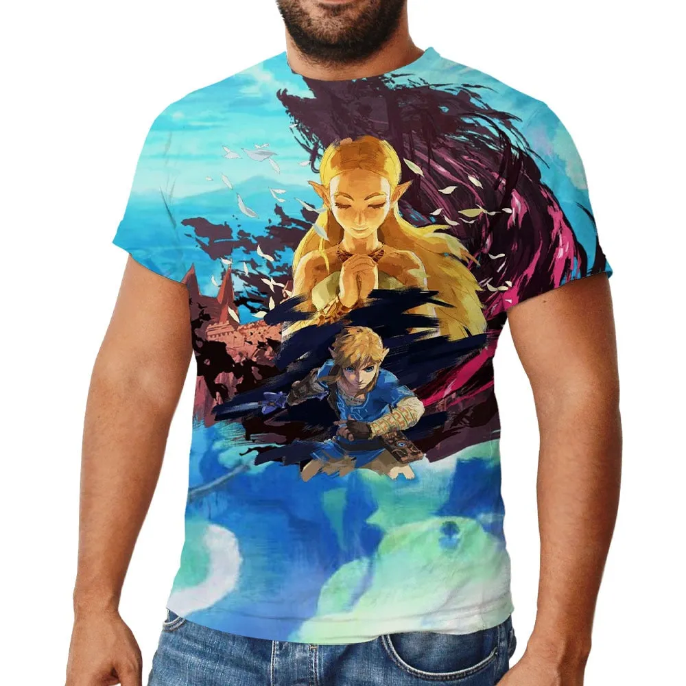 Zelda 3D Printed T Shirt Boy Girl Kids Cool Fashion Streetwear Men Women Children Casual Short Sleeve Tops99199
