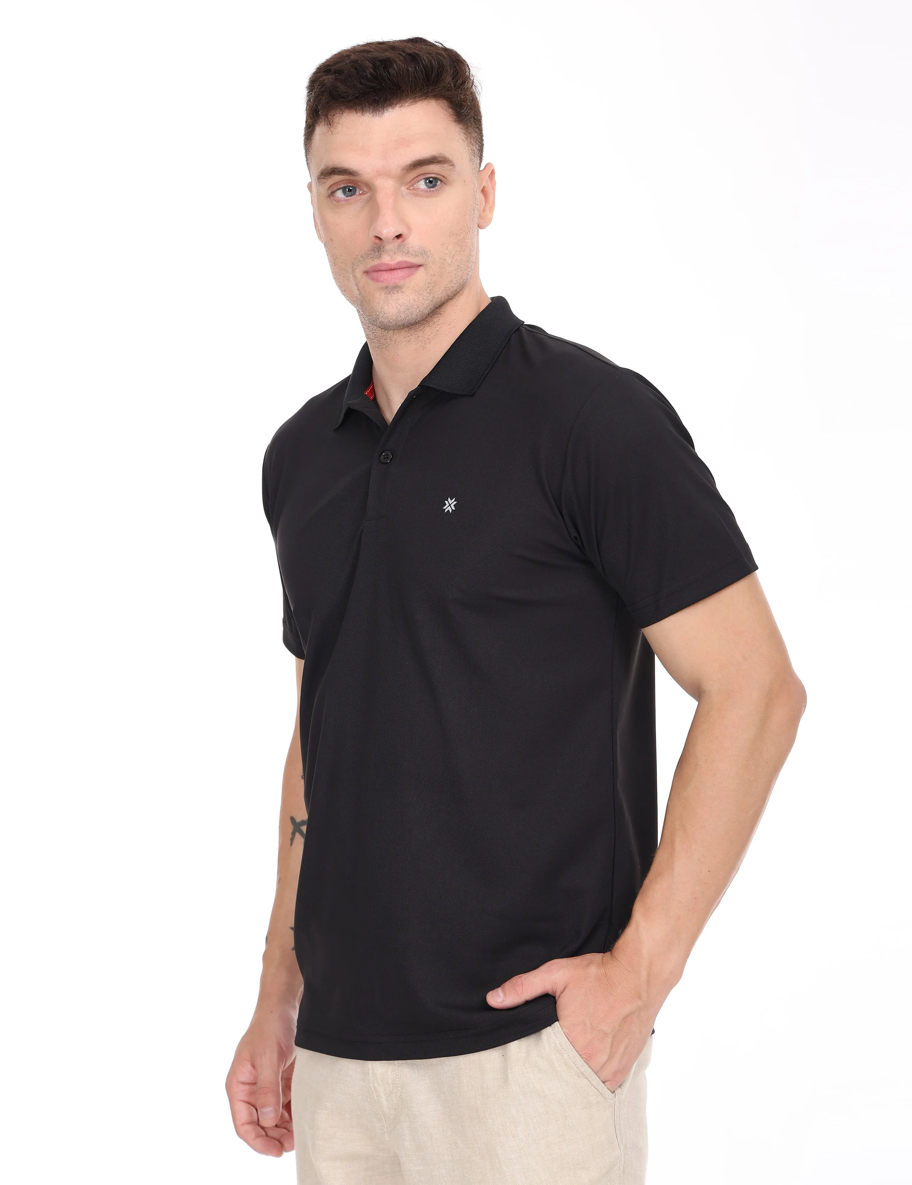 Zest Black Color T Shirt - 53007
