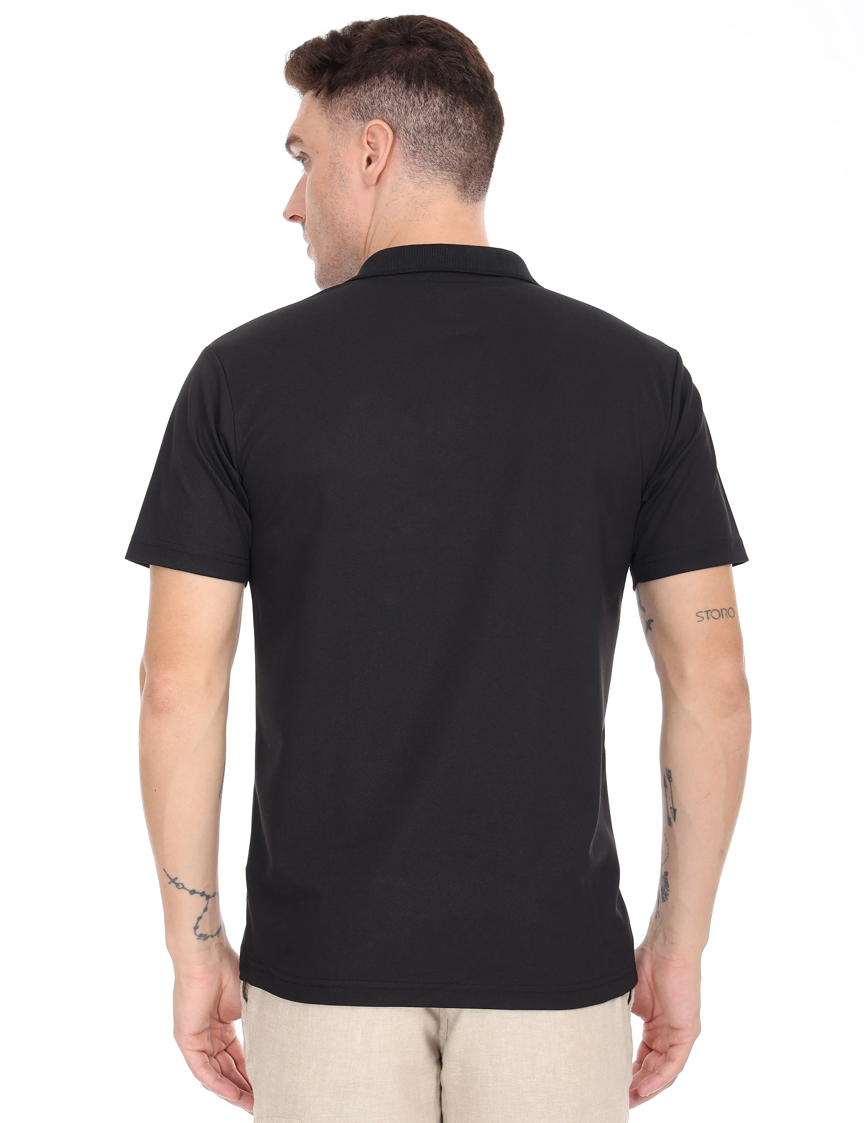 Zest Black Color T Shirt - 53007